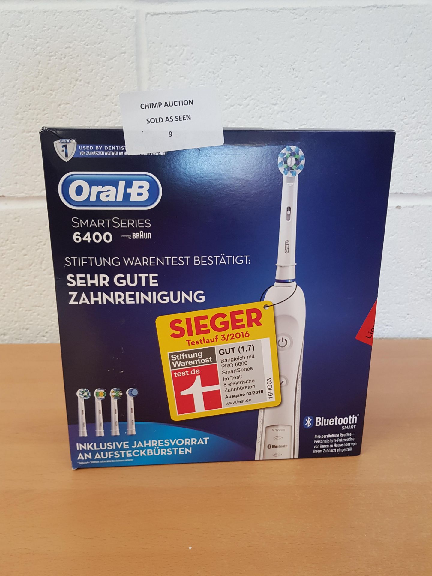 Braun Oral-B 6400 Smart series Bluetooth toothbrush RRP £199.99.