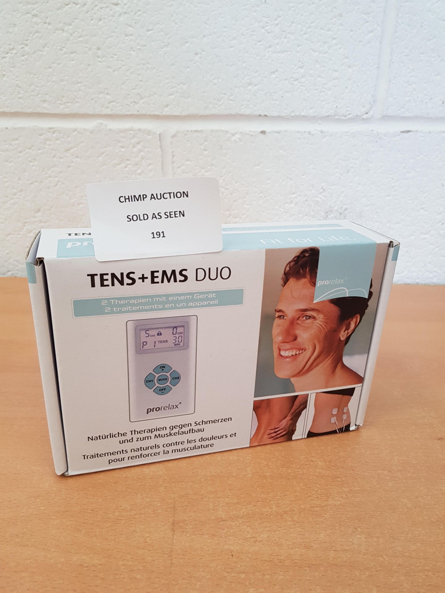 Pro Relax Tens and Ems Duo 2 -in-1 Therapies Device