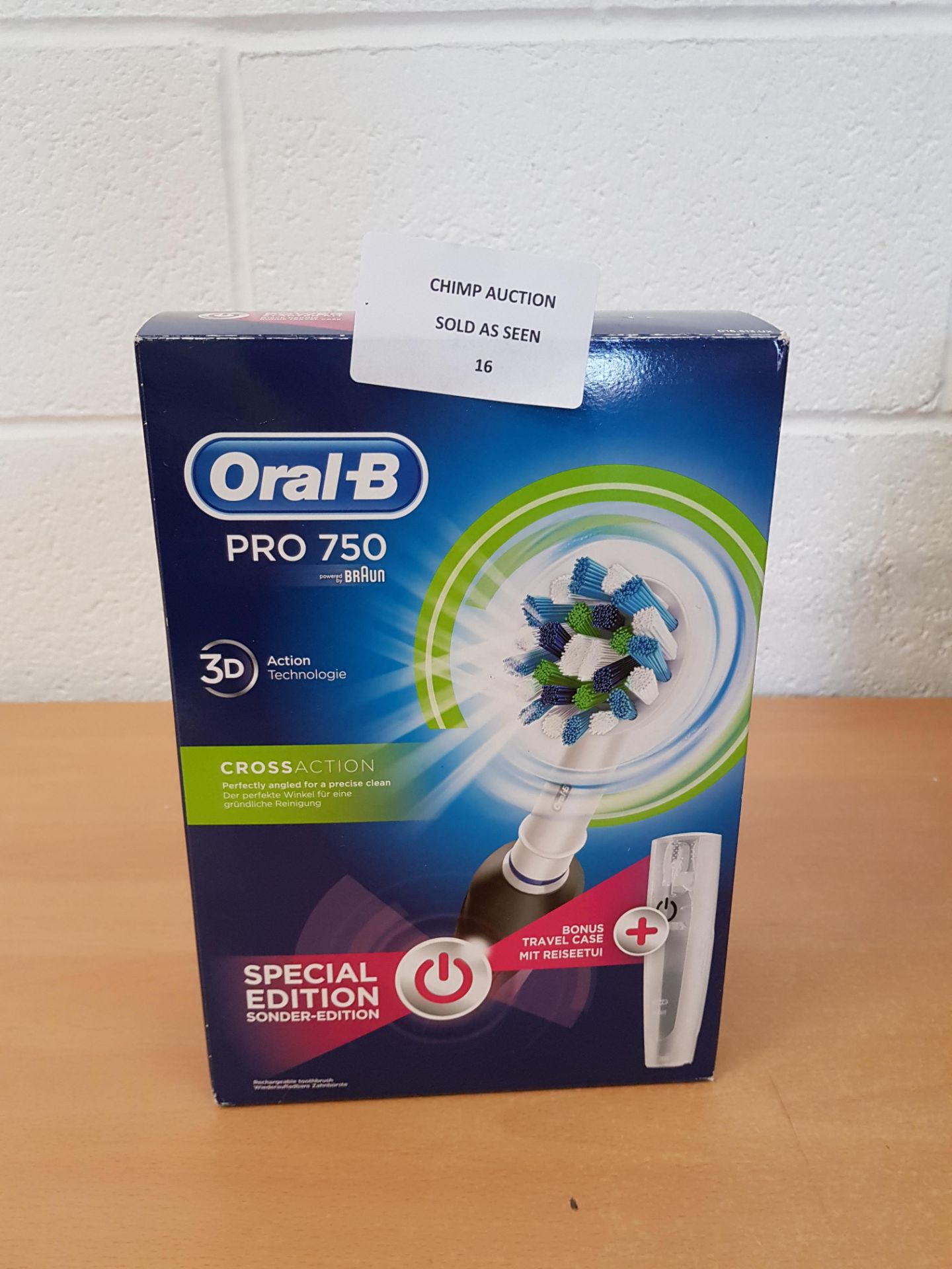 Oral-B Pro 750 3D action electric toothbrush