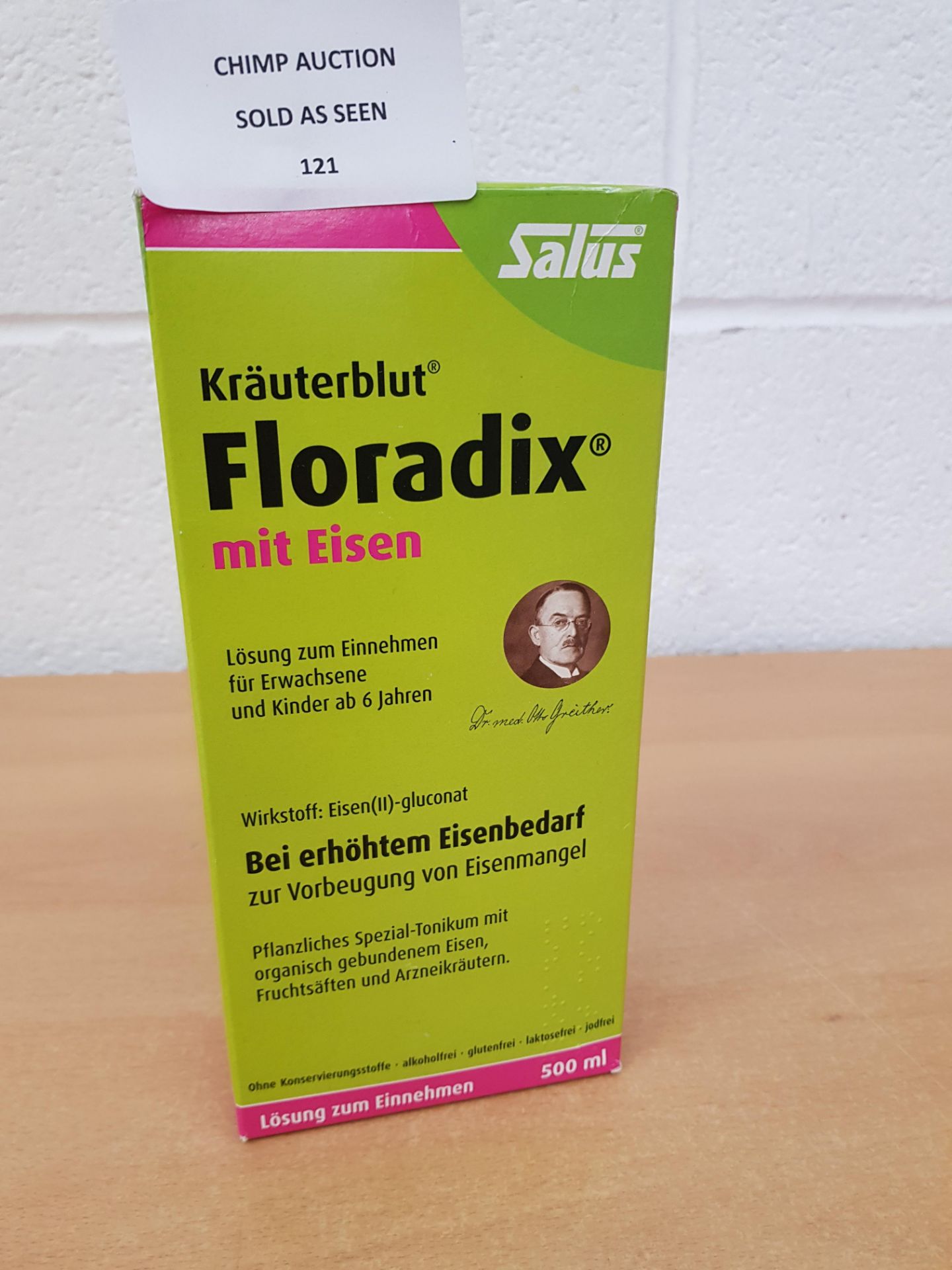 Brand new Floradix mit Eisen Kräuterblut Saft, 500 ml by Salus RRP £30