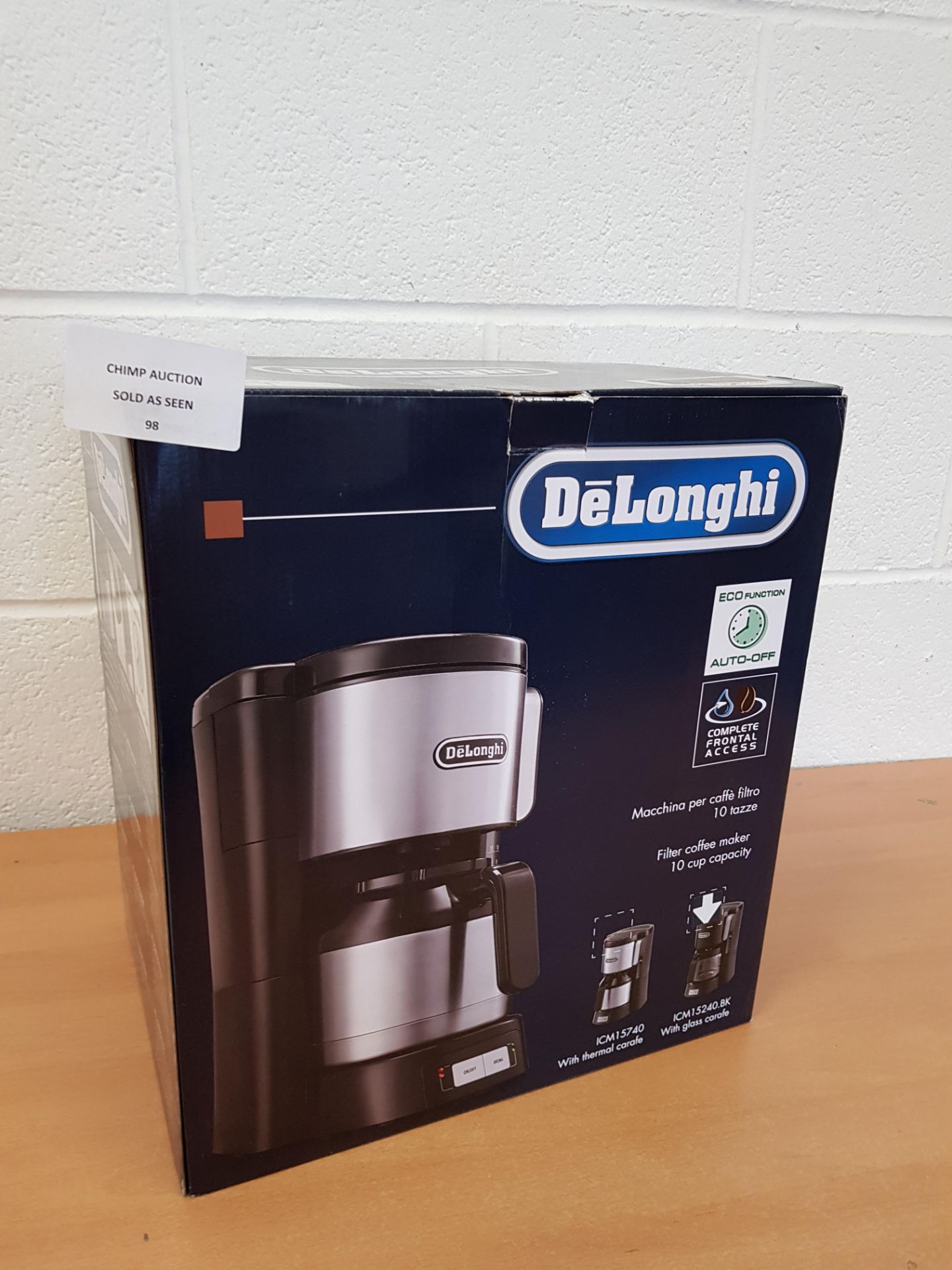 De'Longhi ICM15240BK Filter Coffee Maker RRP £79.99