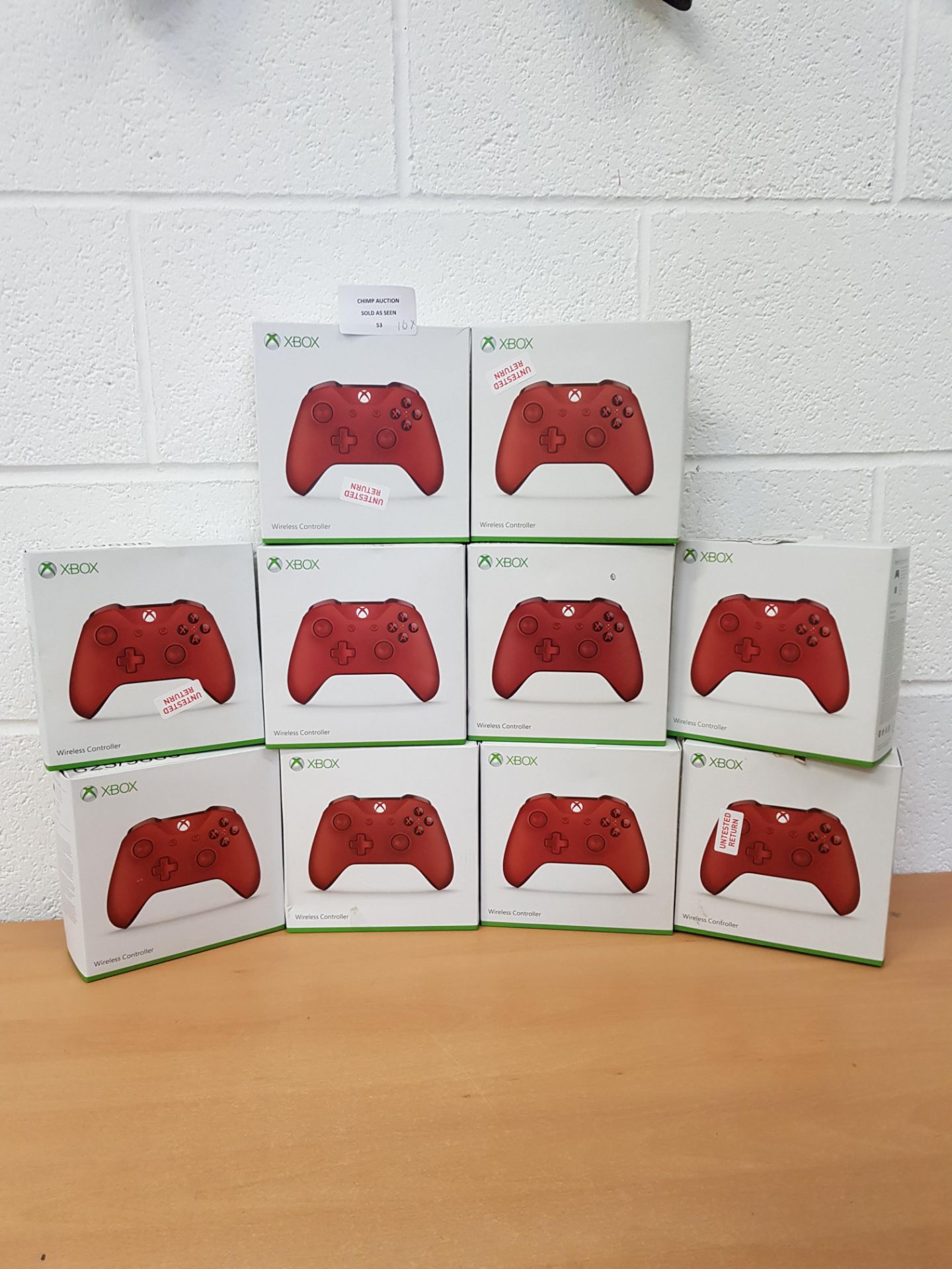 10x Joblot of mixed Microsoft wireless Xbox One controllers RRP VALUE £600.