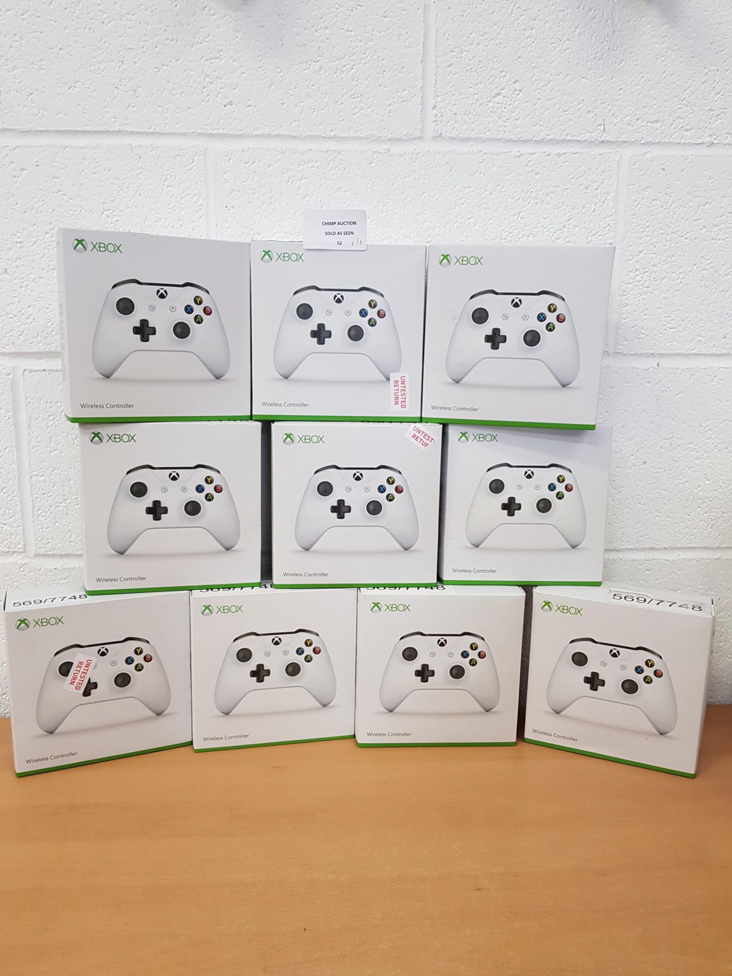 10x Joblot of mixed Microsoft wireless Xbox One controllers RRP VALUE £600.