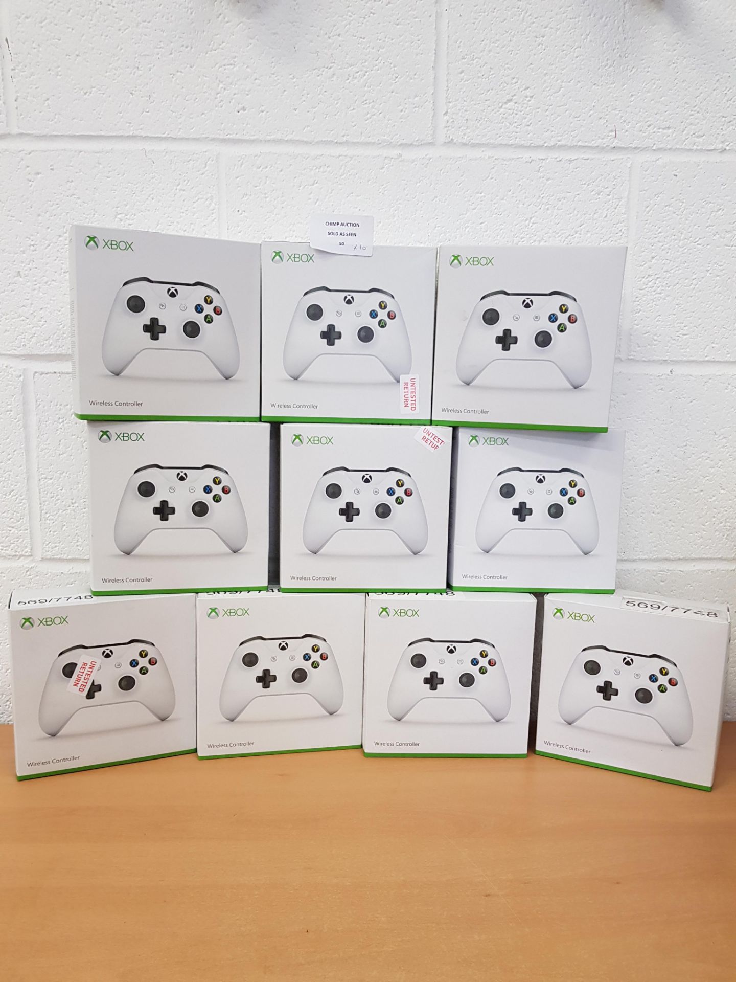 10x Joblot of mixed Microsoft wireless Xbox One controllers RRP VALUE £600.