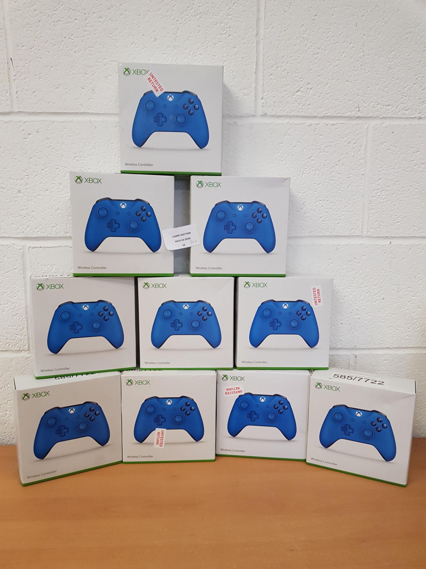 10x Joblot of mixed Microsoft wireless Xbox One controllers RRP VALUE £600.