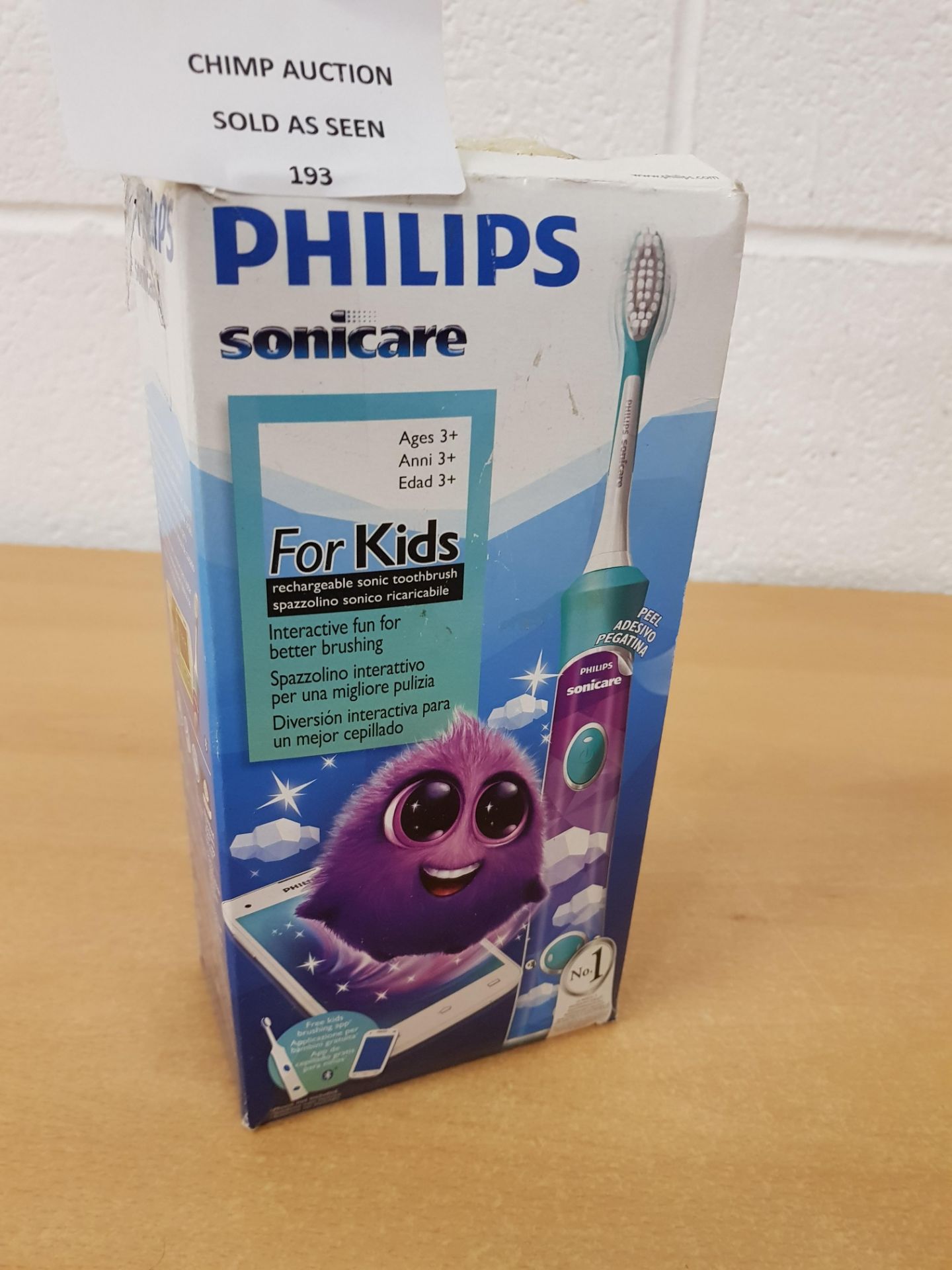 Philips Sonicare For Kids Toothbrush with Bluetooth - HX6322/04 RRP £79.99