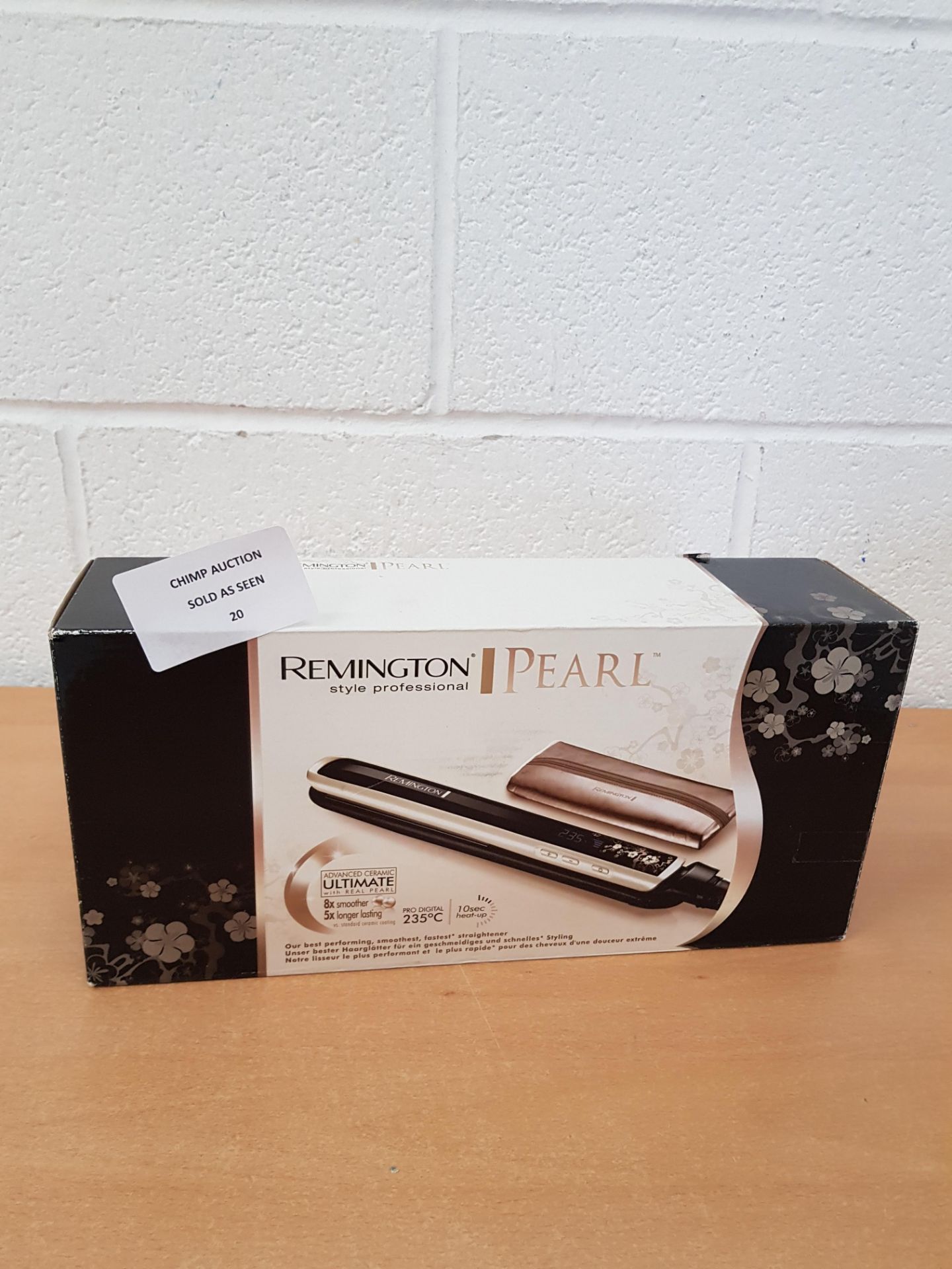 Remington S9500 Pearl Straightener, Advanced Ceramic Coating RRP £79.99.