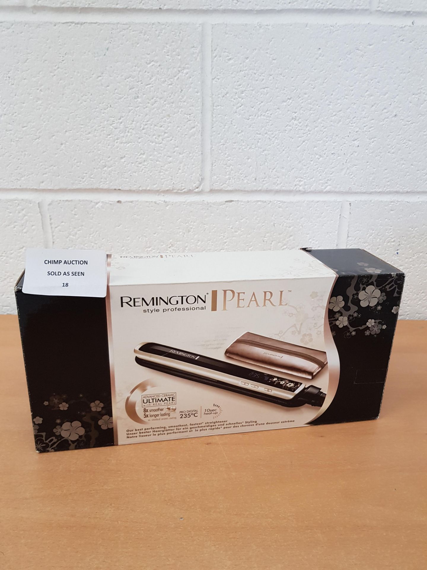 Remington S9500 Pearl Straightener, Advanced Ceramic Coating RRP £79.99.