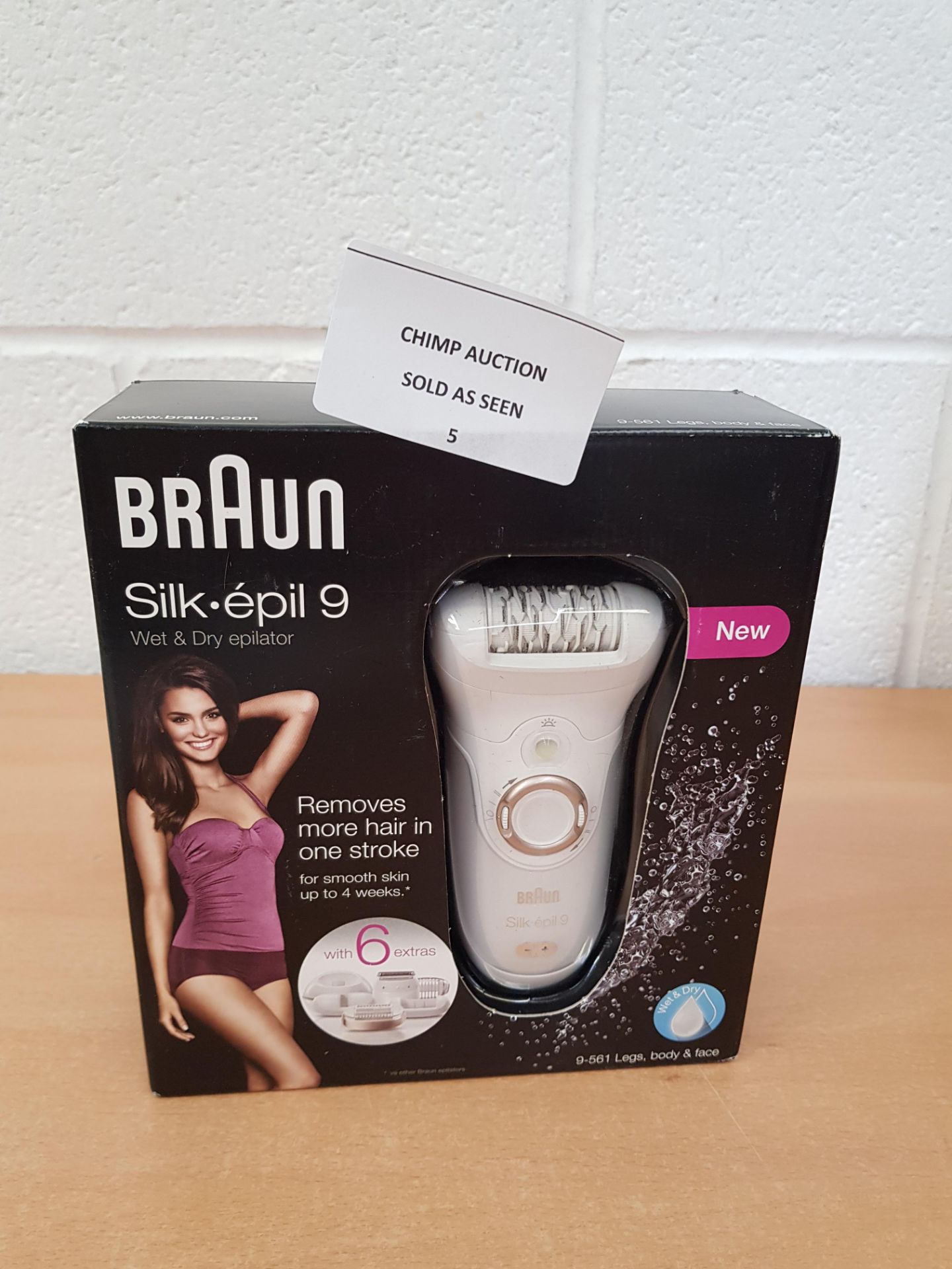 Braun Silk-épil 9 9-561 Wet and Dry Cordless Epilator RRP £165