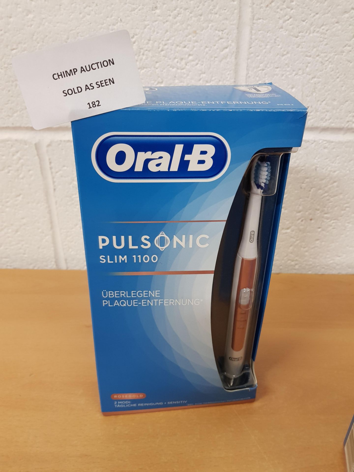 Braun Oral-B Pulsonic SLIM 1100 Roségold electric Toothbrush RRP £109.99.