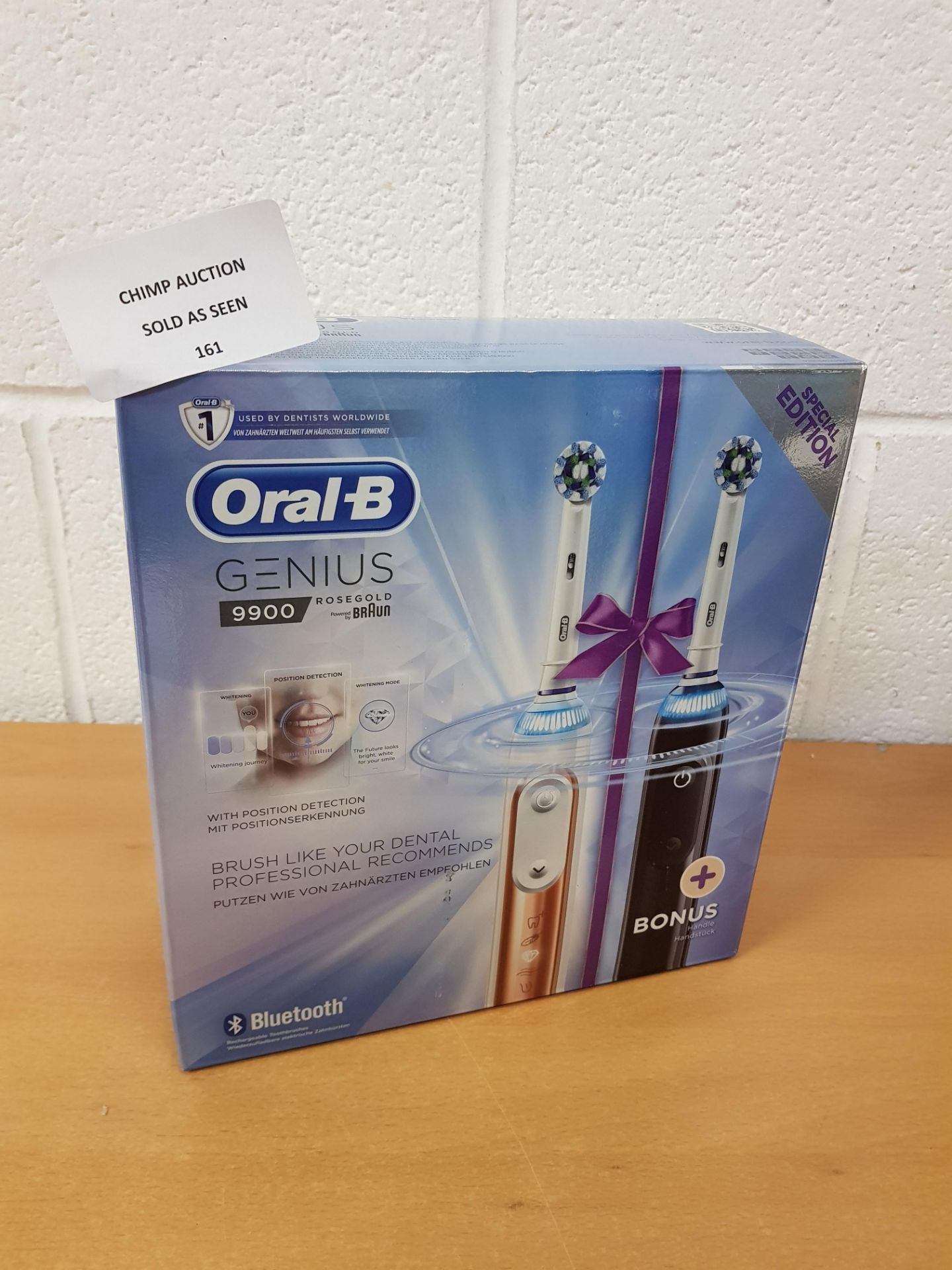 Oral-B Braun Genius 9900 Smart Bluetooth TWIN edition toothbrush RRP £329.99.