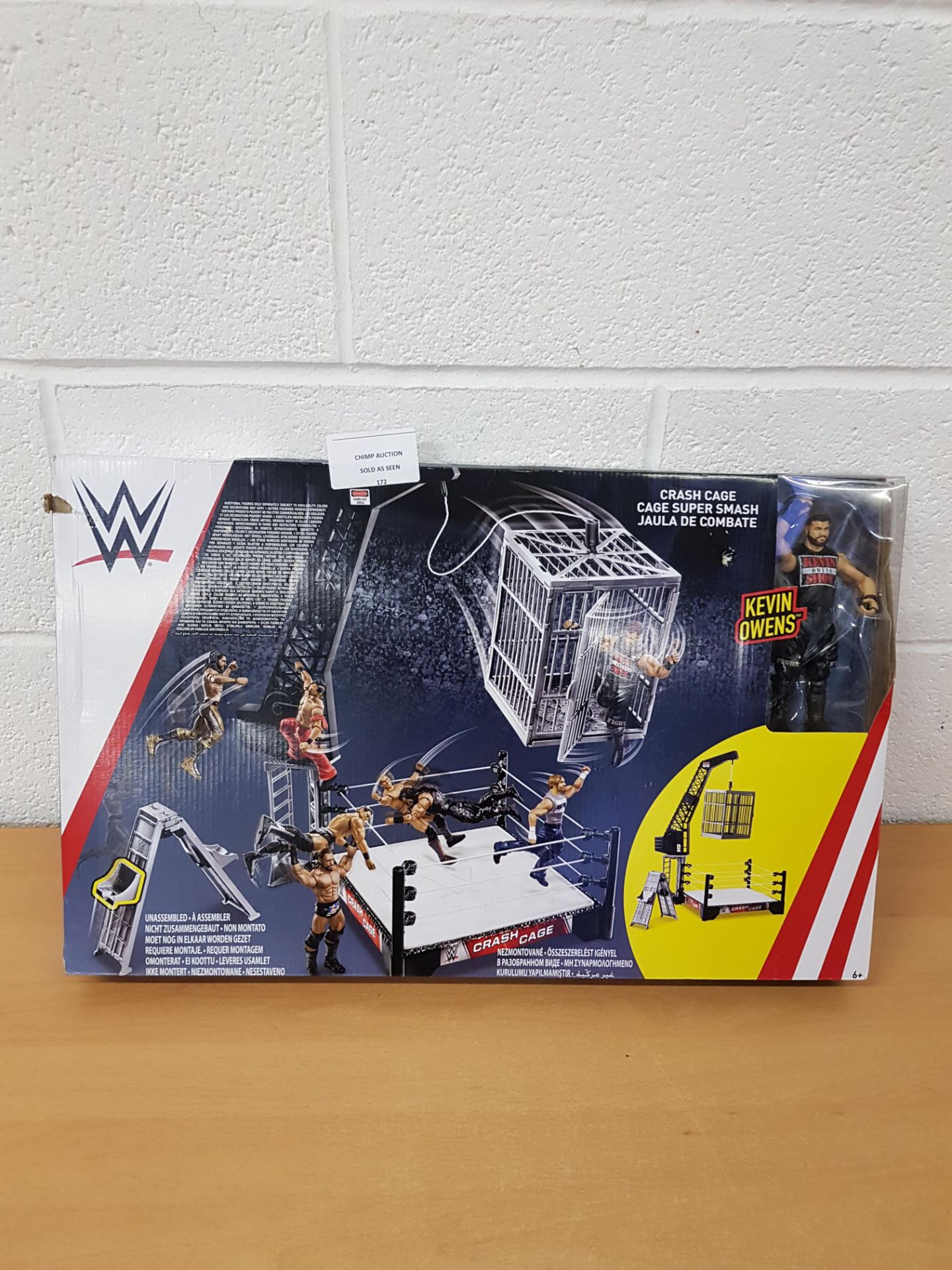 WWE Crash Cage Playset with Figure Assortment RRP £59.99