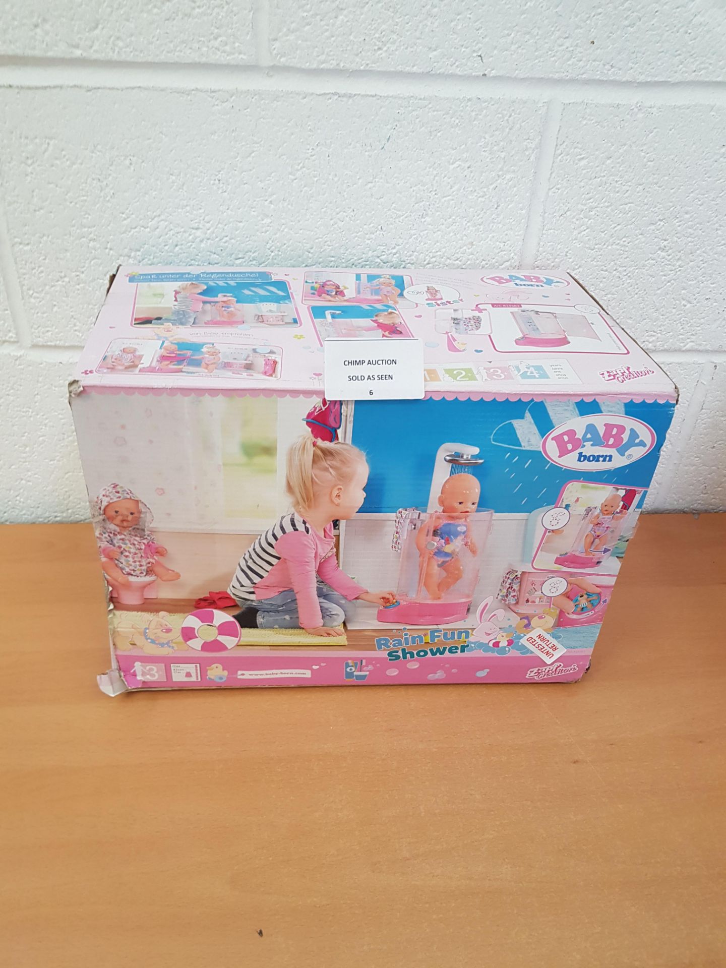 Baby Born Rain Fun Shower doll Playset