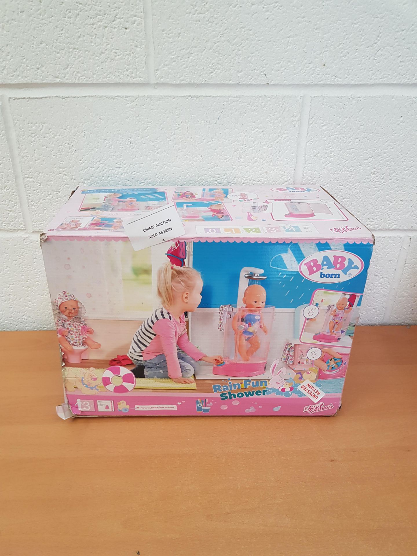 Baby Born Rain Fun Shower doll Playset