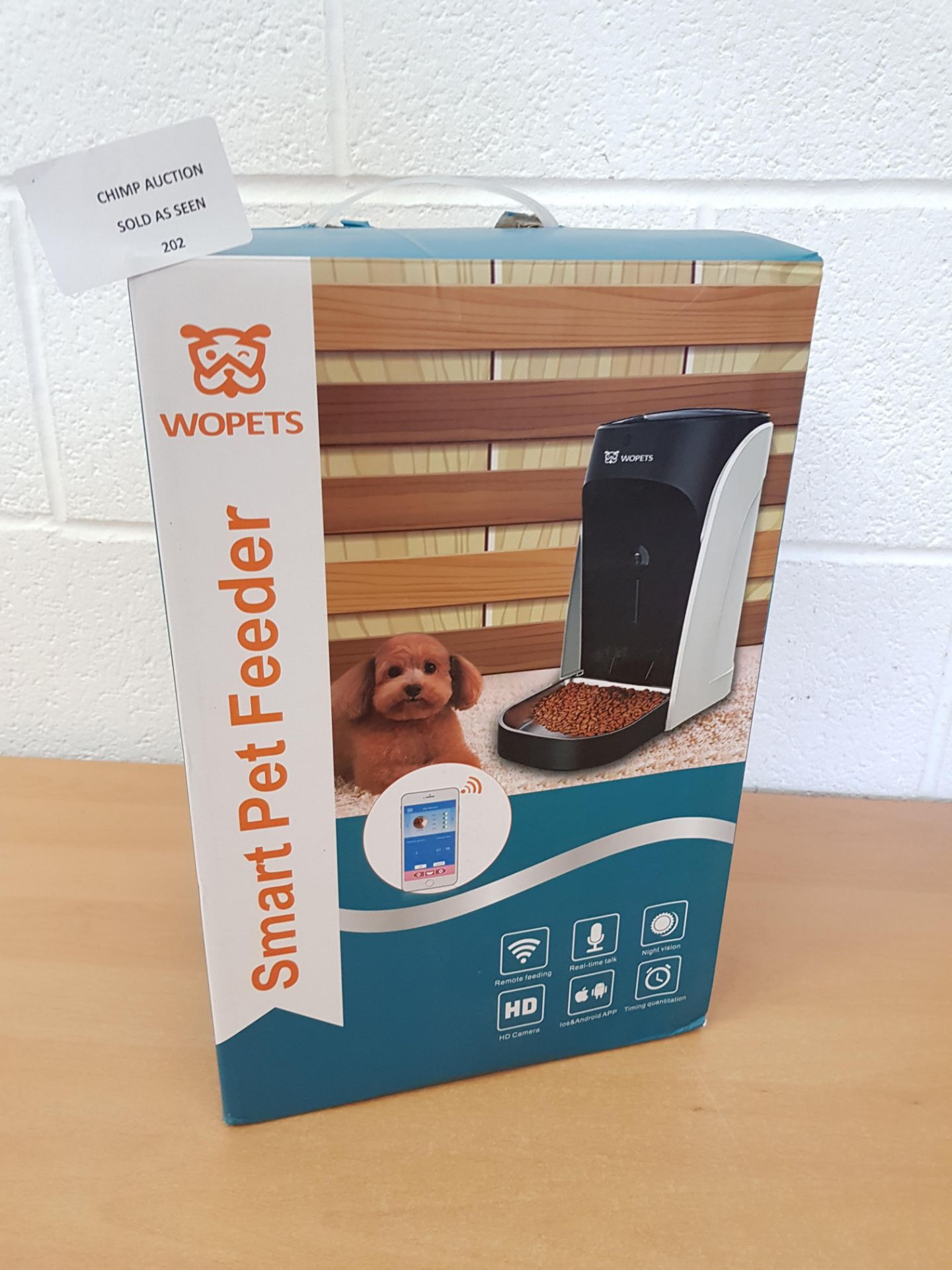 Wopets Smart Pet Wifi Feeder with HD camera RRP £169.99