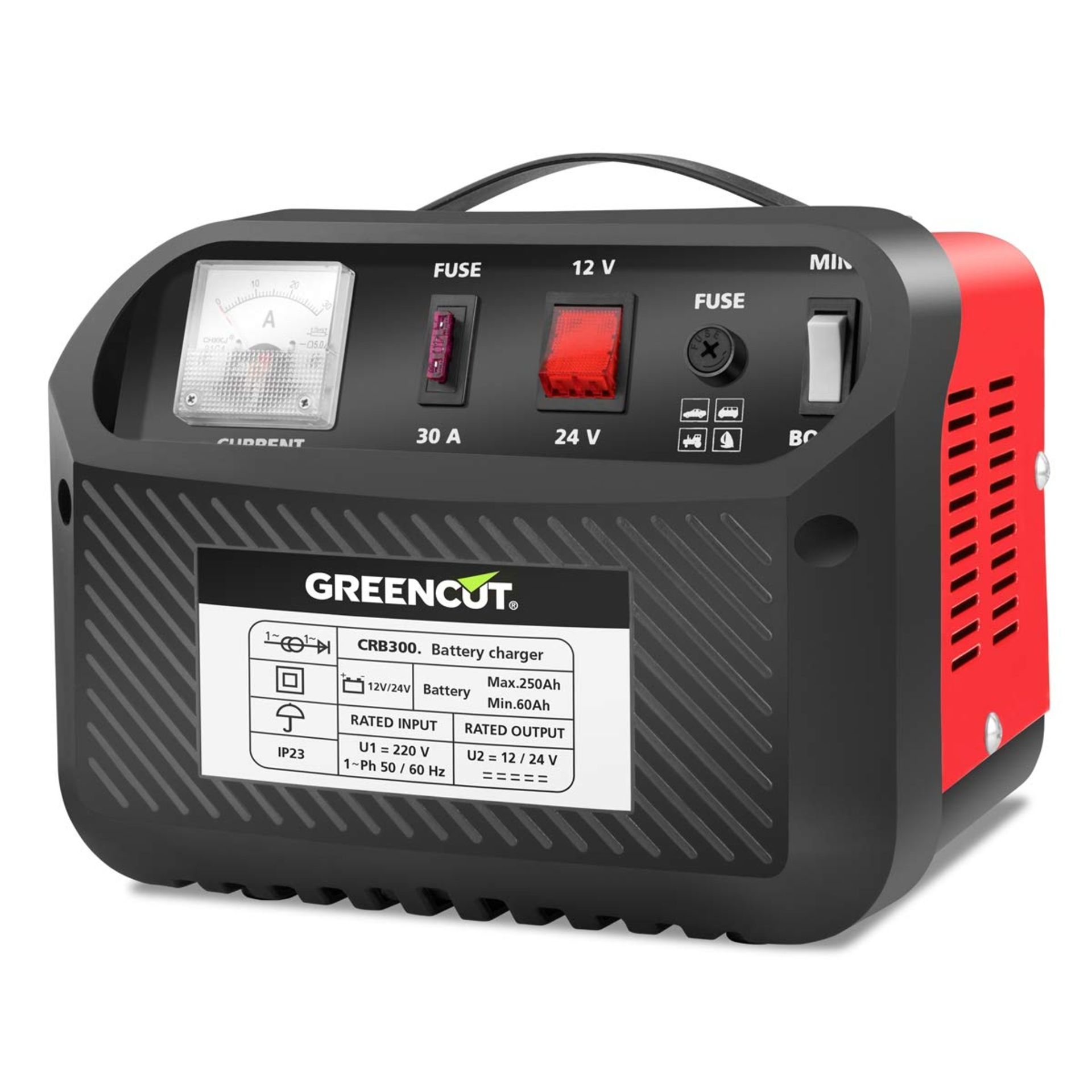 GREENCUT CRB300 Multifunction Battery Charger RRP £79.99.