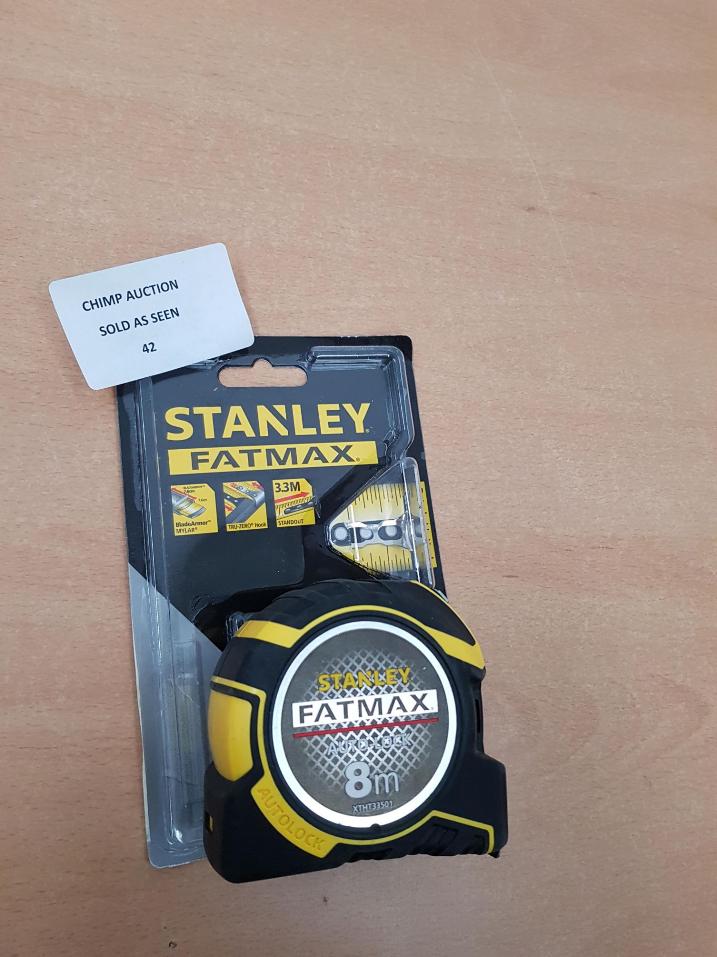 STANLEY FATMAX Autolock Tape, 8m Metric Only RRP £40