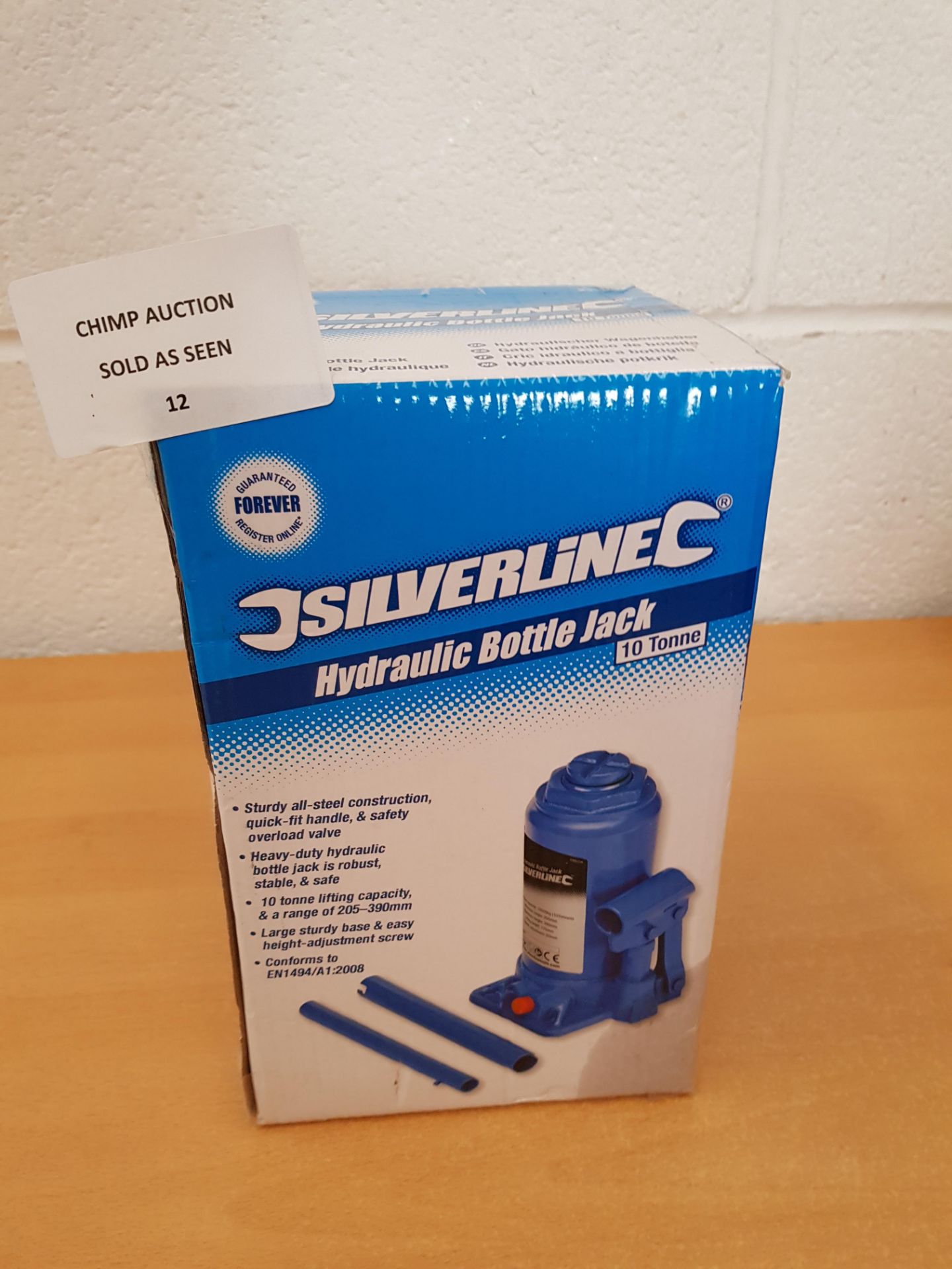 Silverline Hydraulic Bottle Jack 10 Tonne