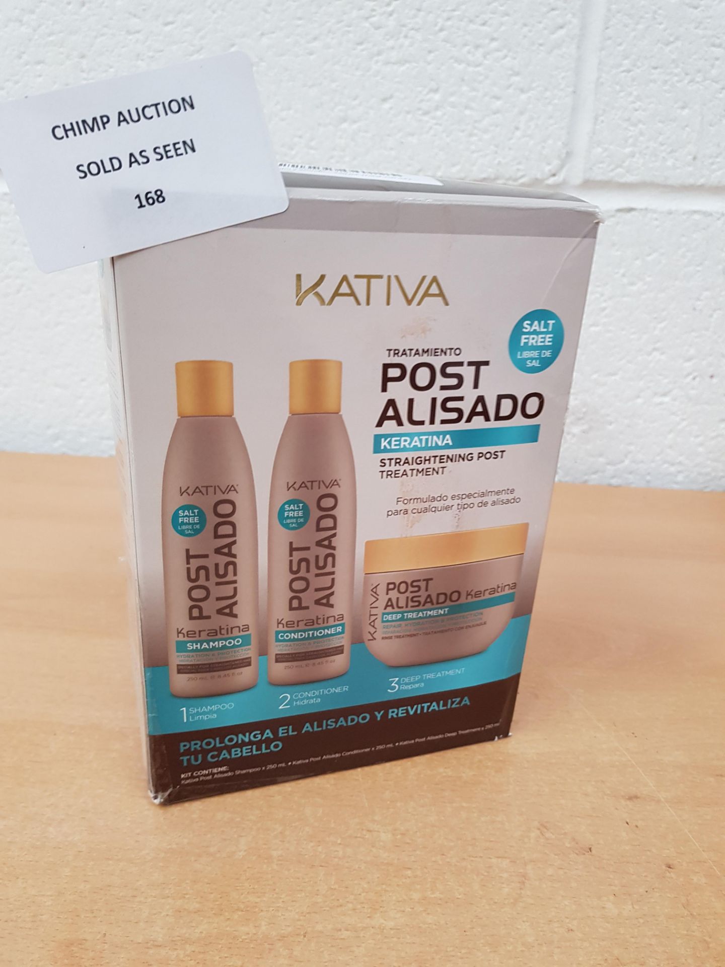 NEW Kativa Relaxer Shampoo + Conditioner +Deep Treatment RRP £30