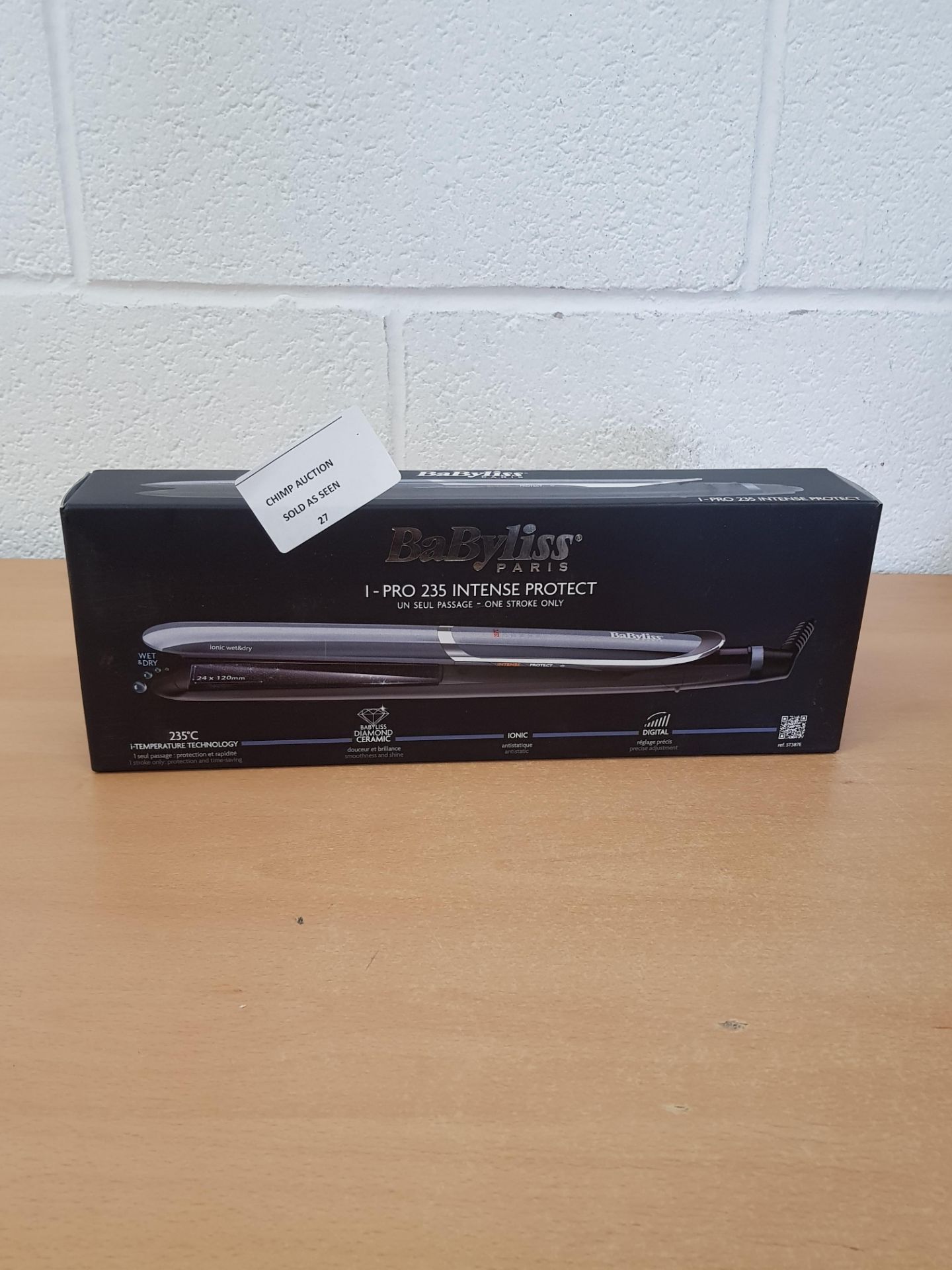 BaByliss ST387E Hair Straightener iPro 235 Intense Protect RRP £109,99