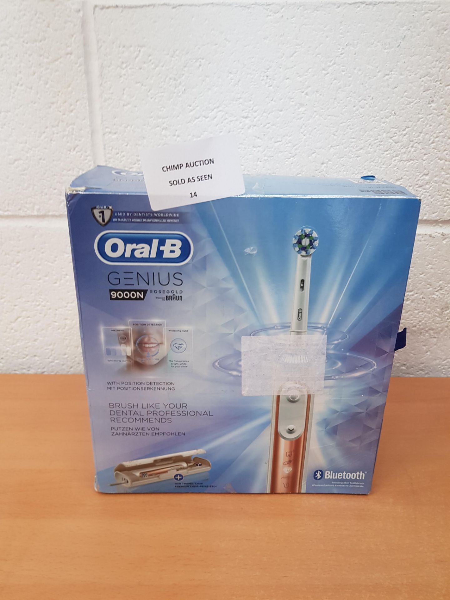 Oral-B Genius 9000 Smart Bluetooth Rose Gold toothbrush RRP £269.99