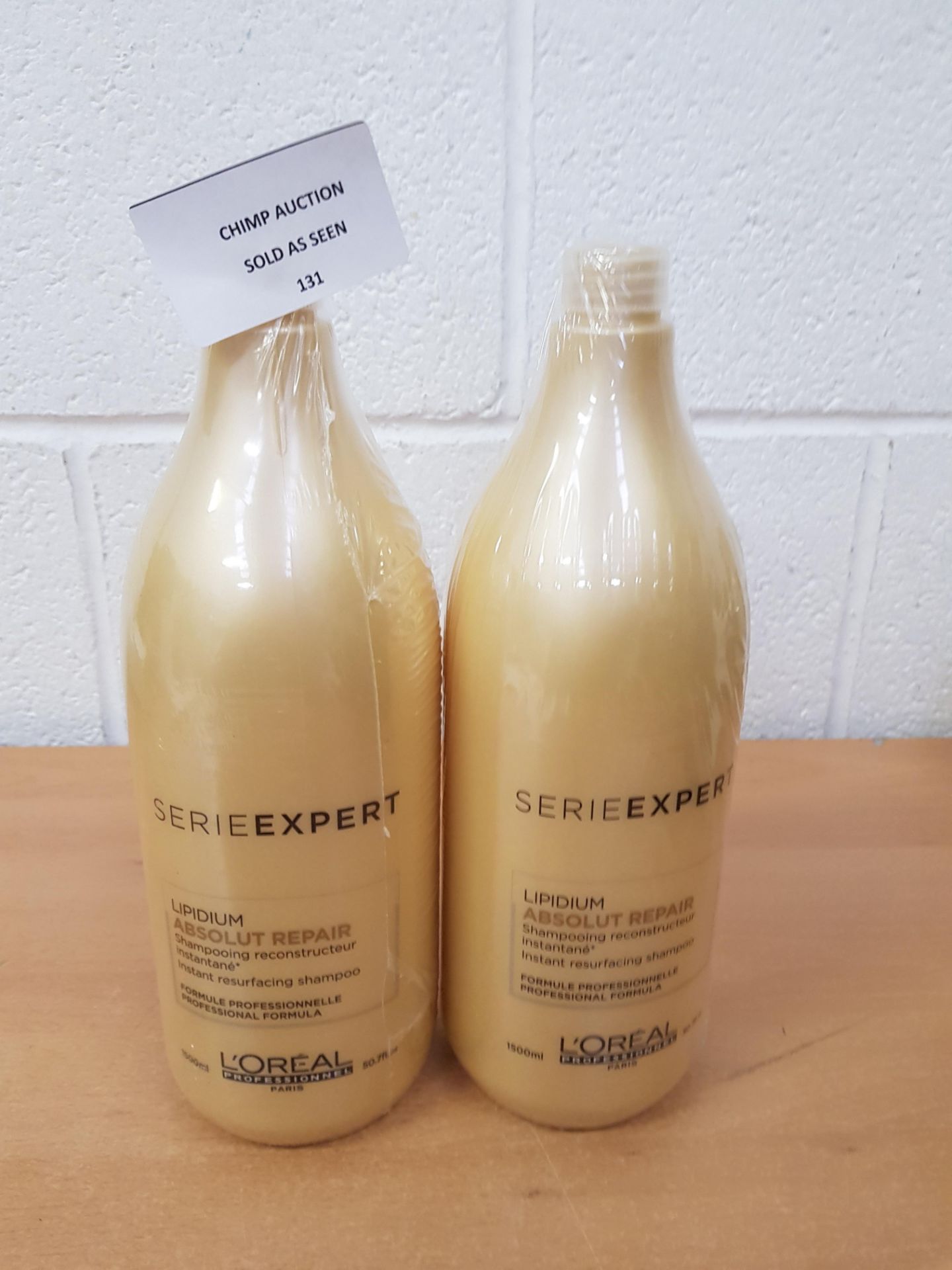 2X NEW L'Oreal Absolut Repair Lipidium Shampoo 1500ml RRP £60.