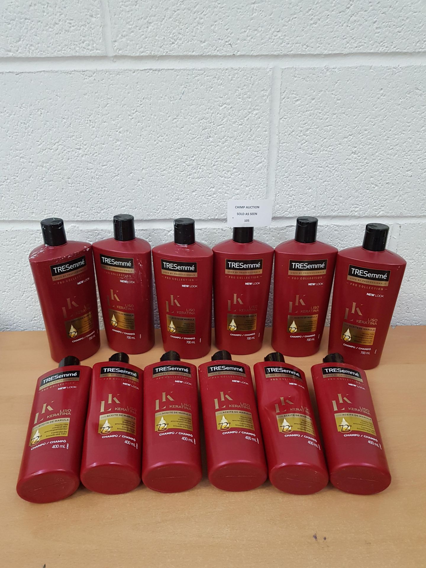 12X NEW TRESemmé Smooth Keratin Shampoo 700 /400ml RRP £130.