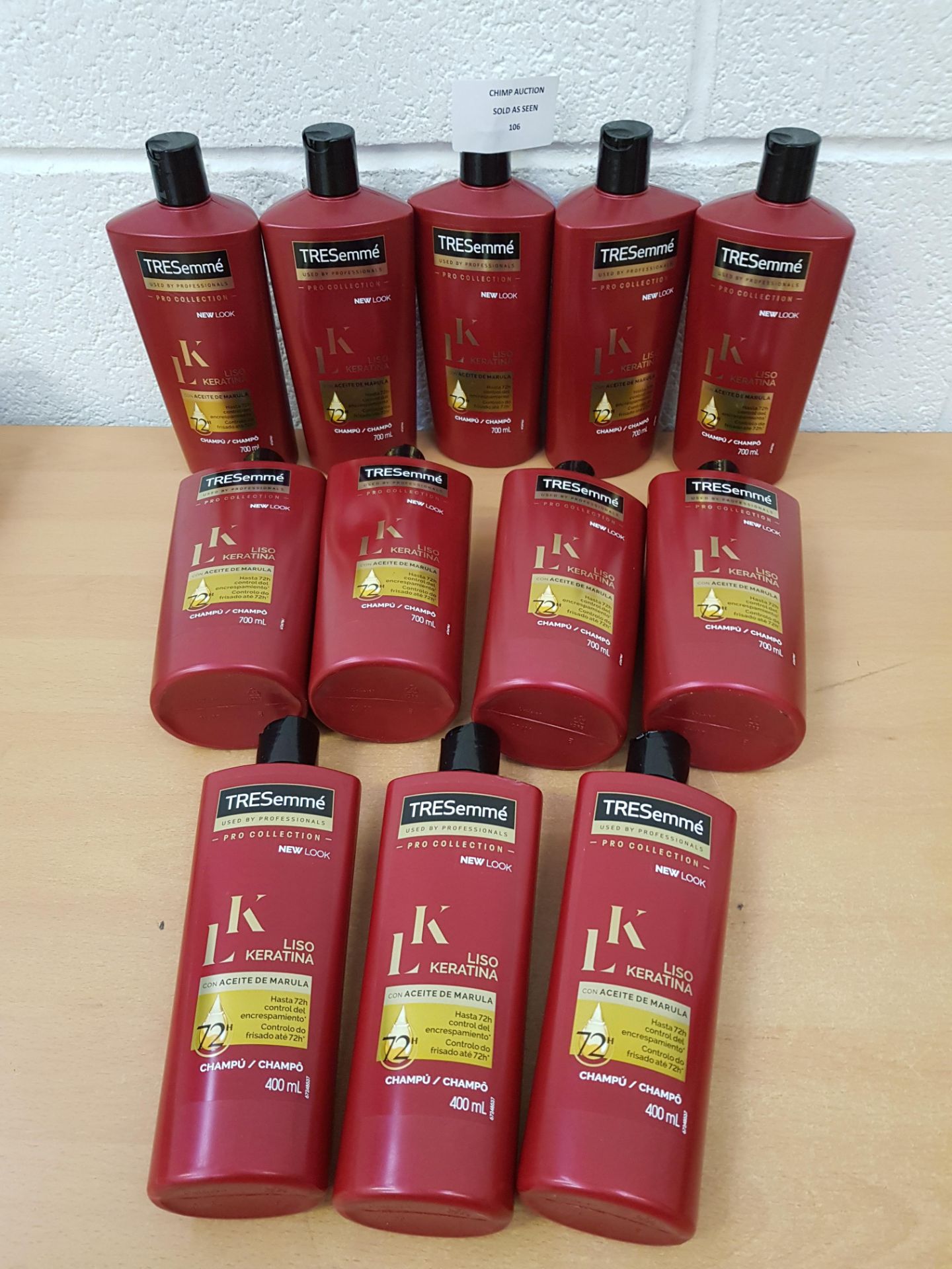 12X NEW TRESemmé Smooth Keratin Shampoo 700 /400ml RRP £130.