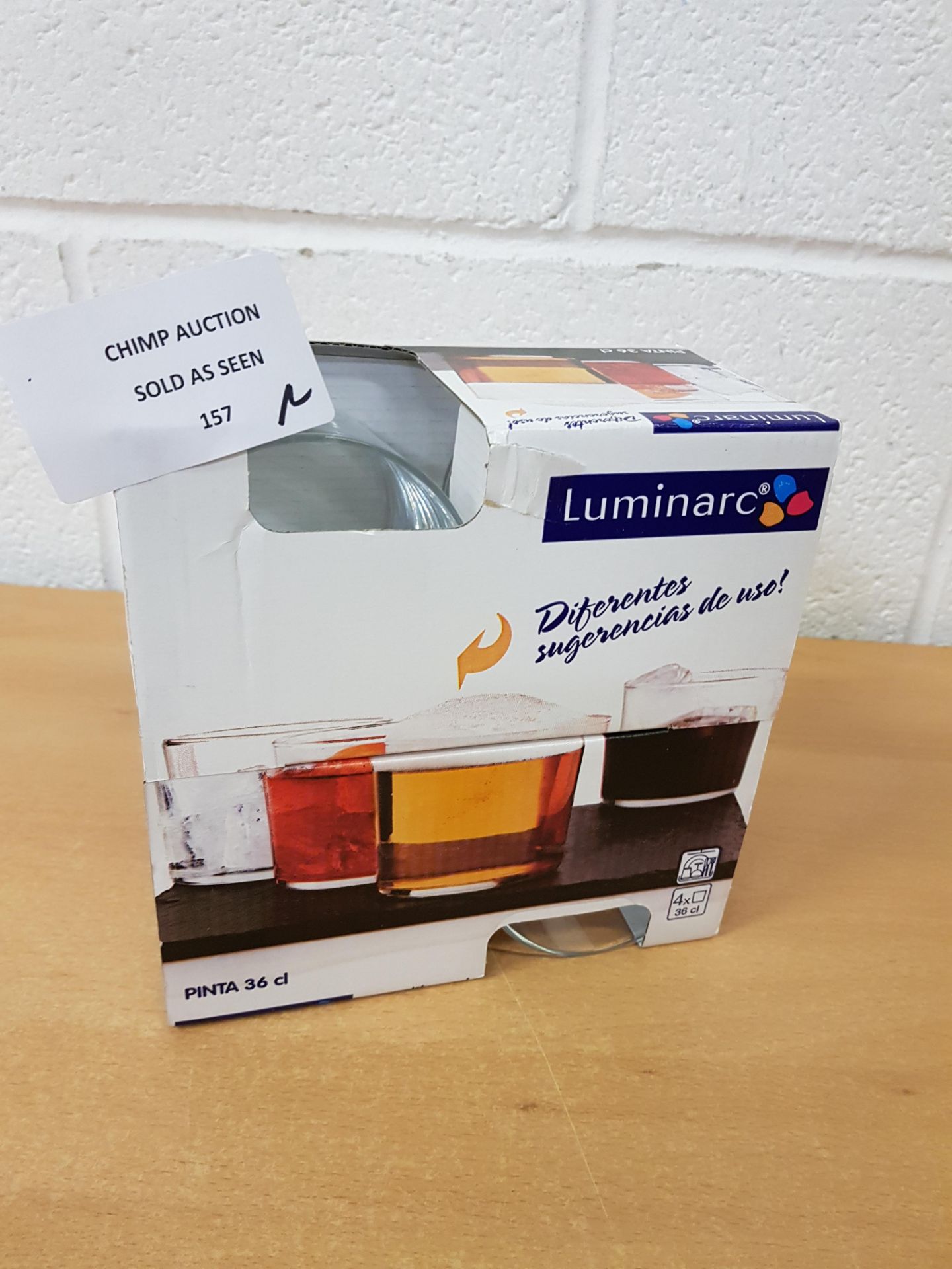 Brand new Luminarc 4x Drinking Cups