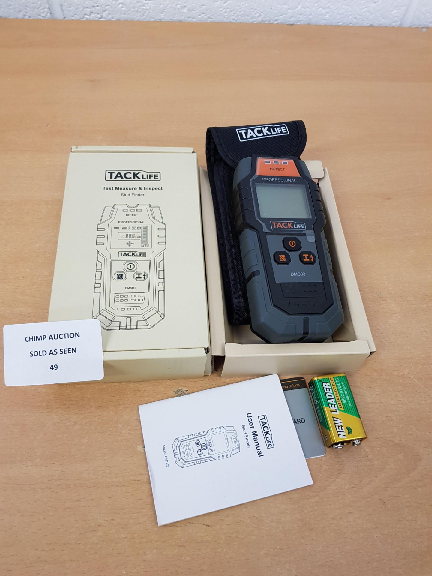 Tacklife DMS03 Metal Detector Wall Scanner Stud Finder