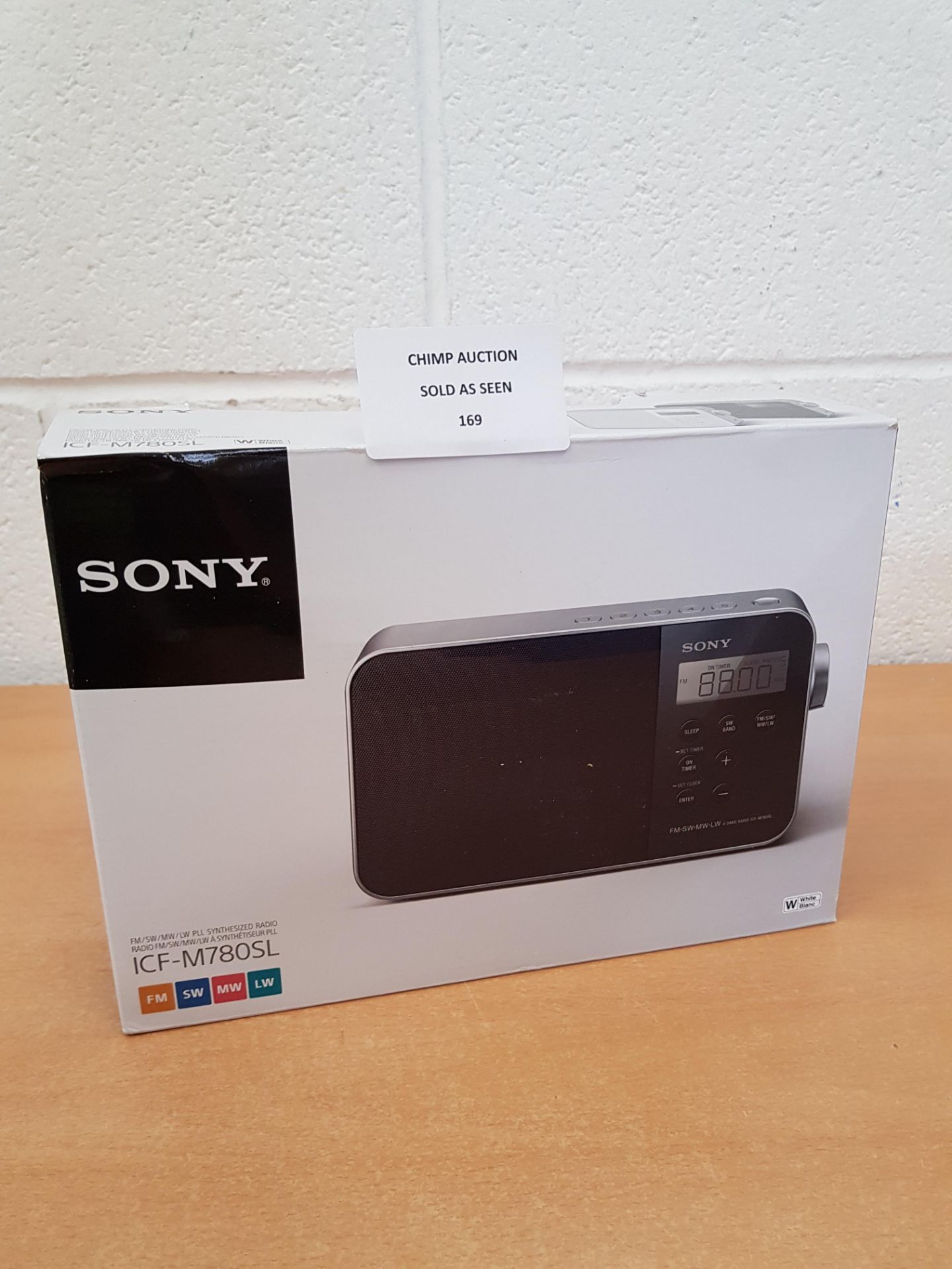 Brand new Sony ICF-M780SL Portable Radio with LED Display RRP £79.99