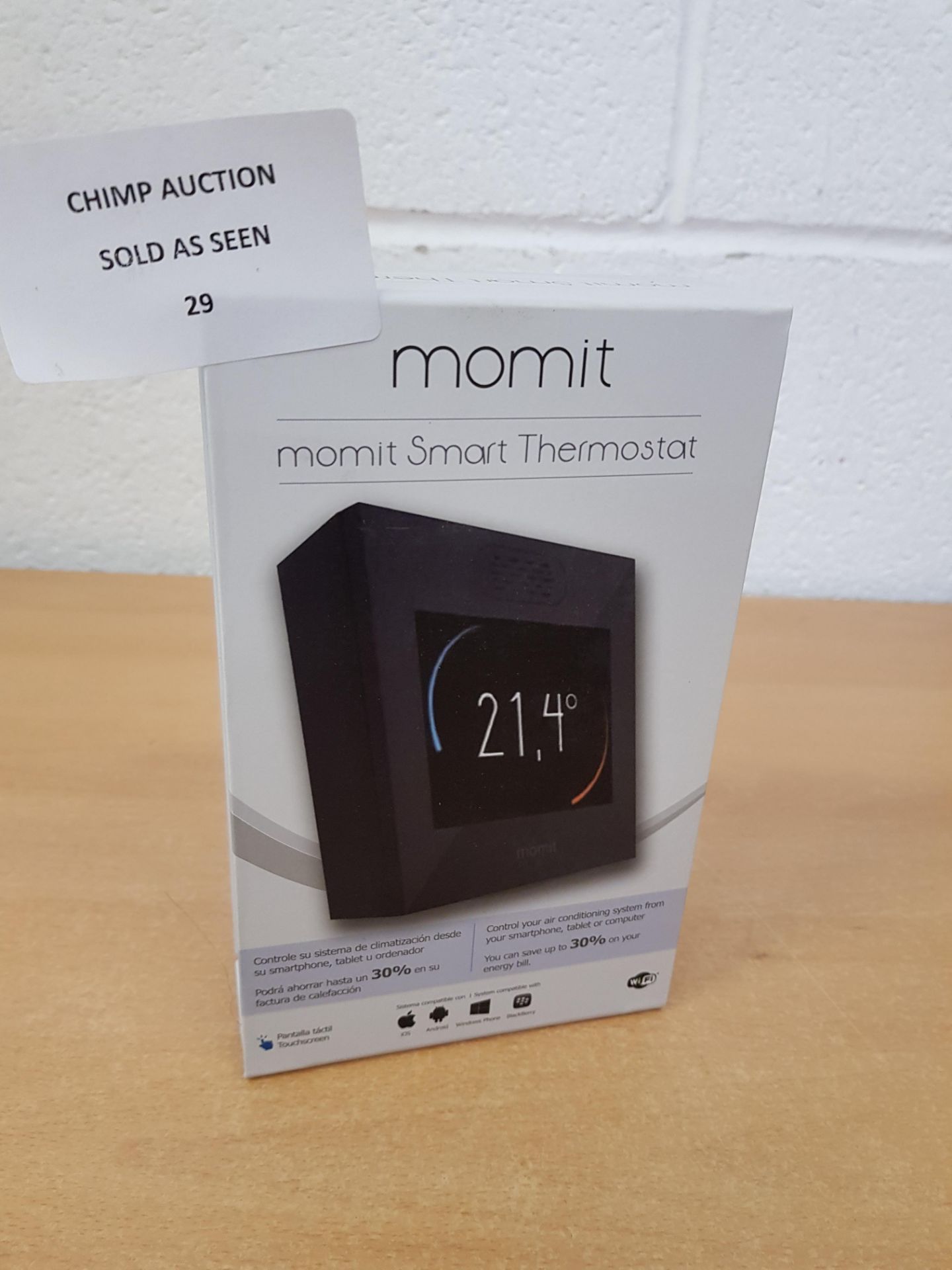 momit Smart- Smart touch screen thermostat RRP £269.99