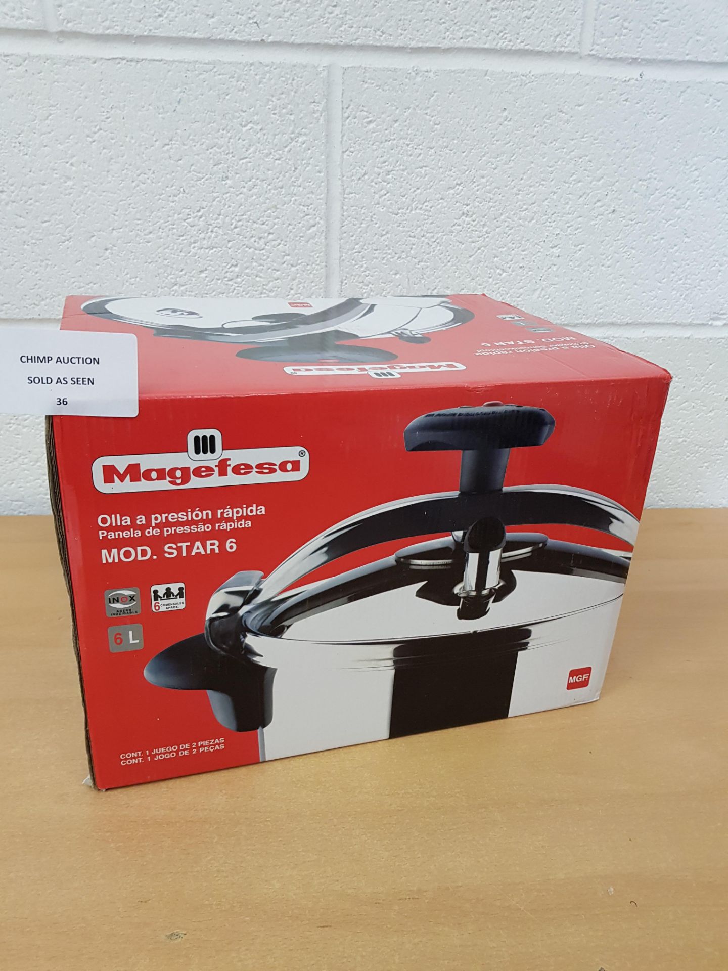 Magefesa Star – Traditional Pressure Cooker 6L RRP £129.99