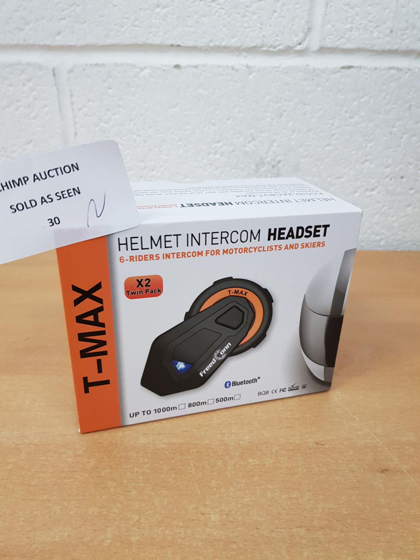 Brand new FreedConn T-MAX Bluetooth 4.1 Helmet Headset Kit RRP £199.99