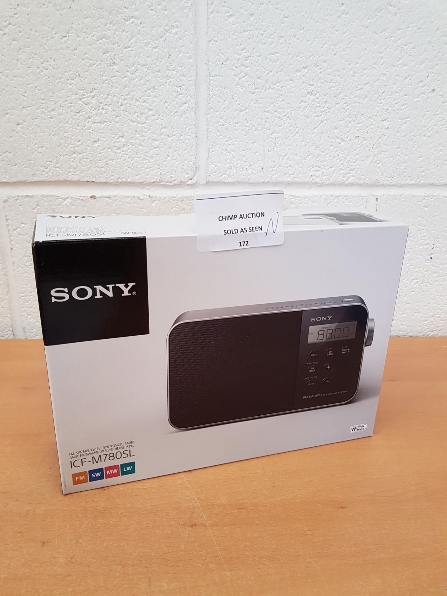 Brand new Sony ICF-M780SL Portable Radio with LED Display RRP £79.99