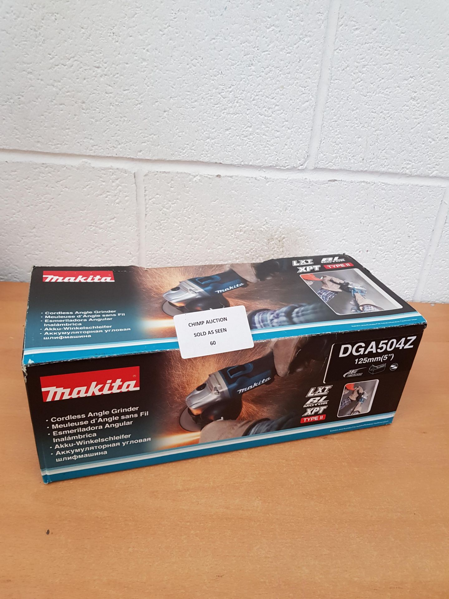 Makita DGA504Z 18v 125mm Brushless Angle Grinder RRP £169.99