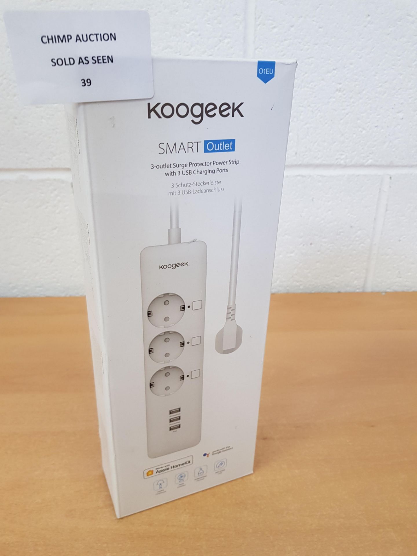 Koogeek Smart Outlet 3- Outlet Surge With USB Ports