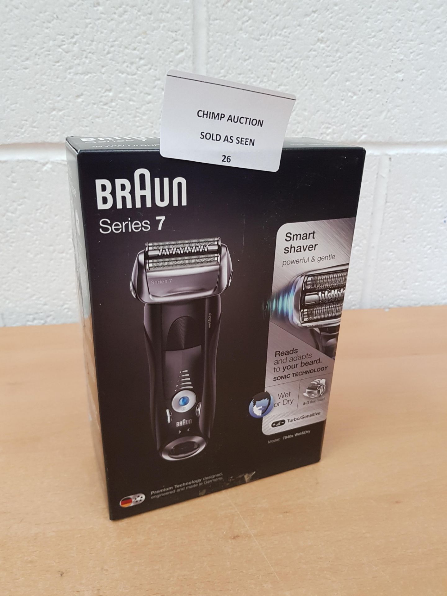 Braun Series 7 7840s, Wet & Dry Shaver Integrated Precision Trimmer RRP £199.99.