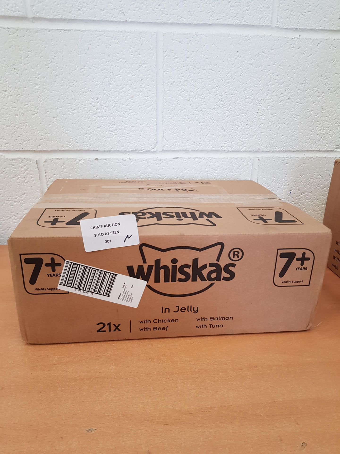 Brand new Whiskas 7+ Cat Food Pouches Mixed 100 g (Pack of 84)