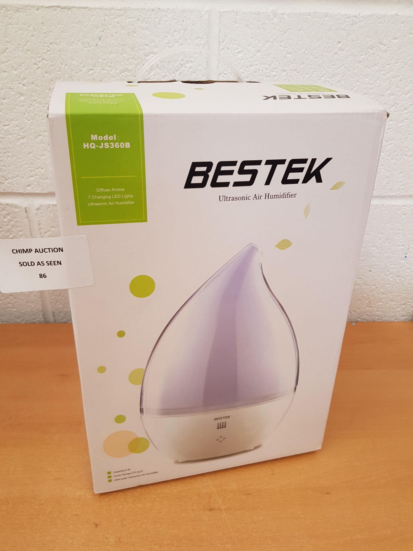 Bestek HQ-JS360 LED changing Ultrasonic Air Humidifier