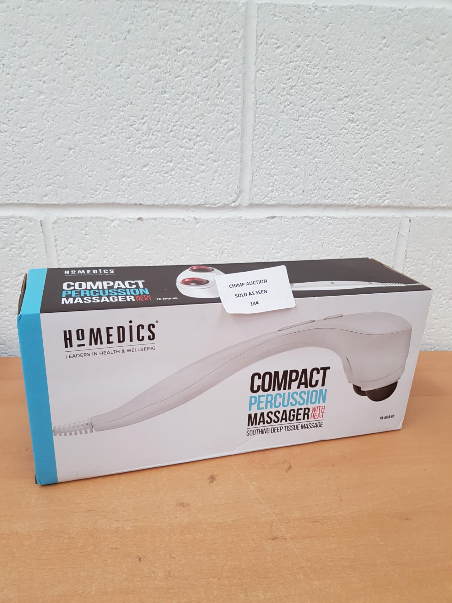 HoMedics Compact Percussion Massager – Handheld Deep Tissue Massage