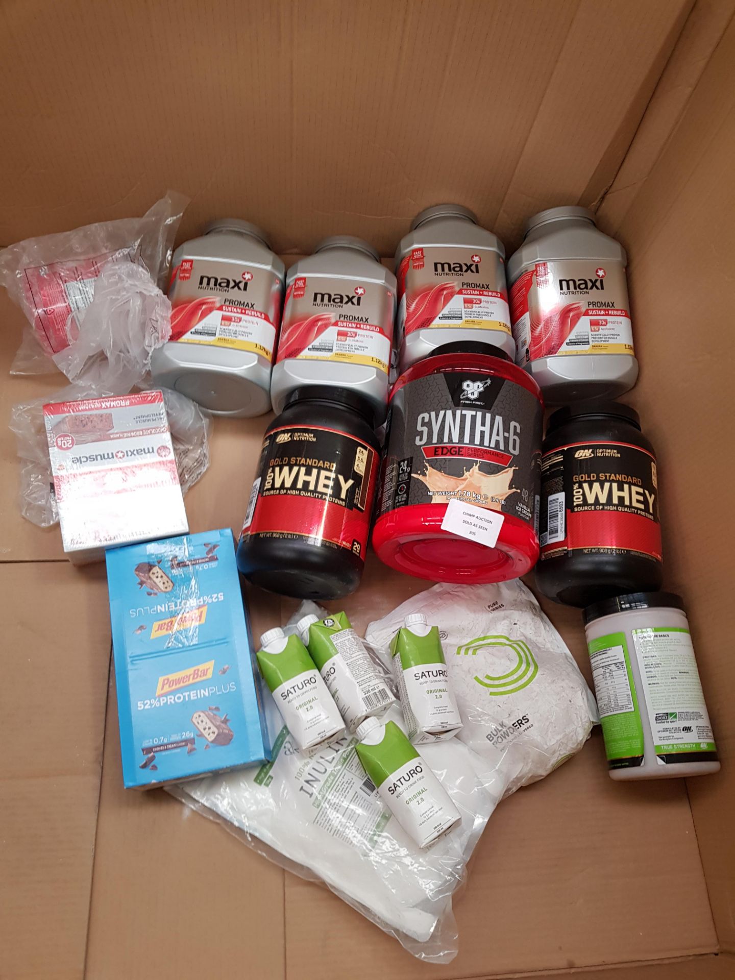 Joblot of mixed Protien shakes & Supplements