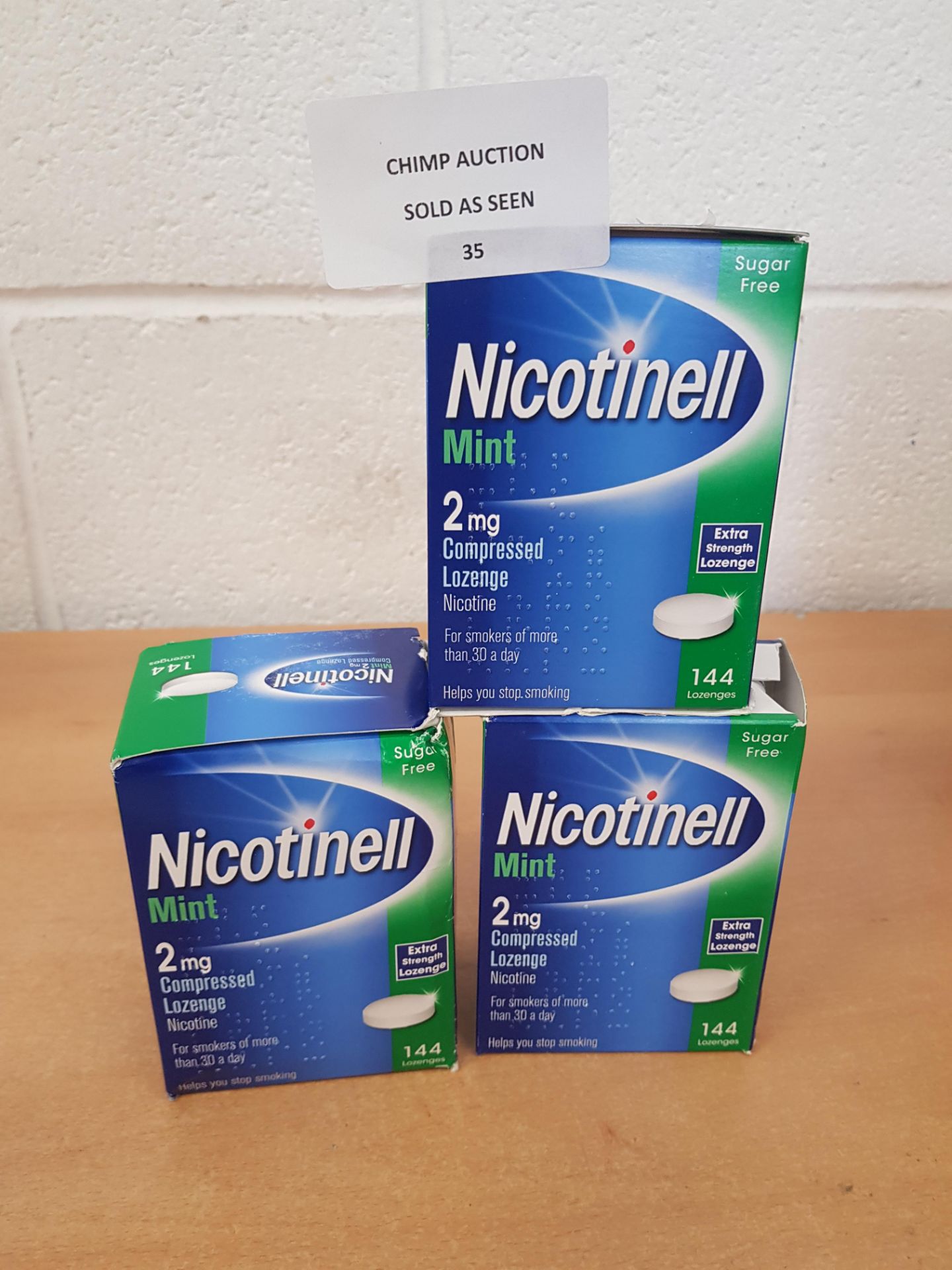 3x NEW Nicotinell Nicotine Lozenge Stop Smoking Aid RRP £60