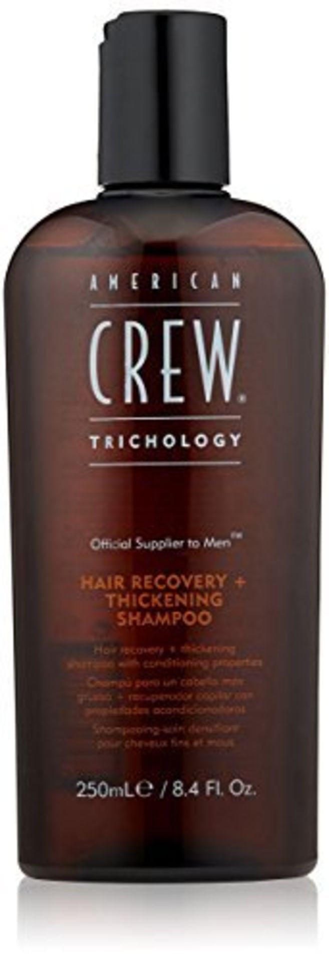 3X NEW American CREW HAIR RECOVERY+ THICKENING shampoo 250ml RRP £60.