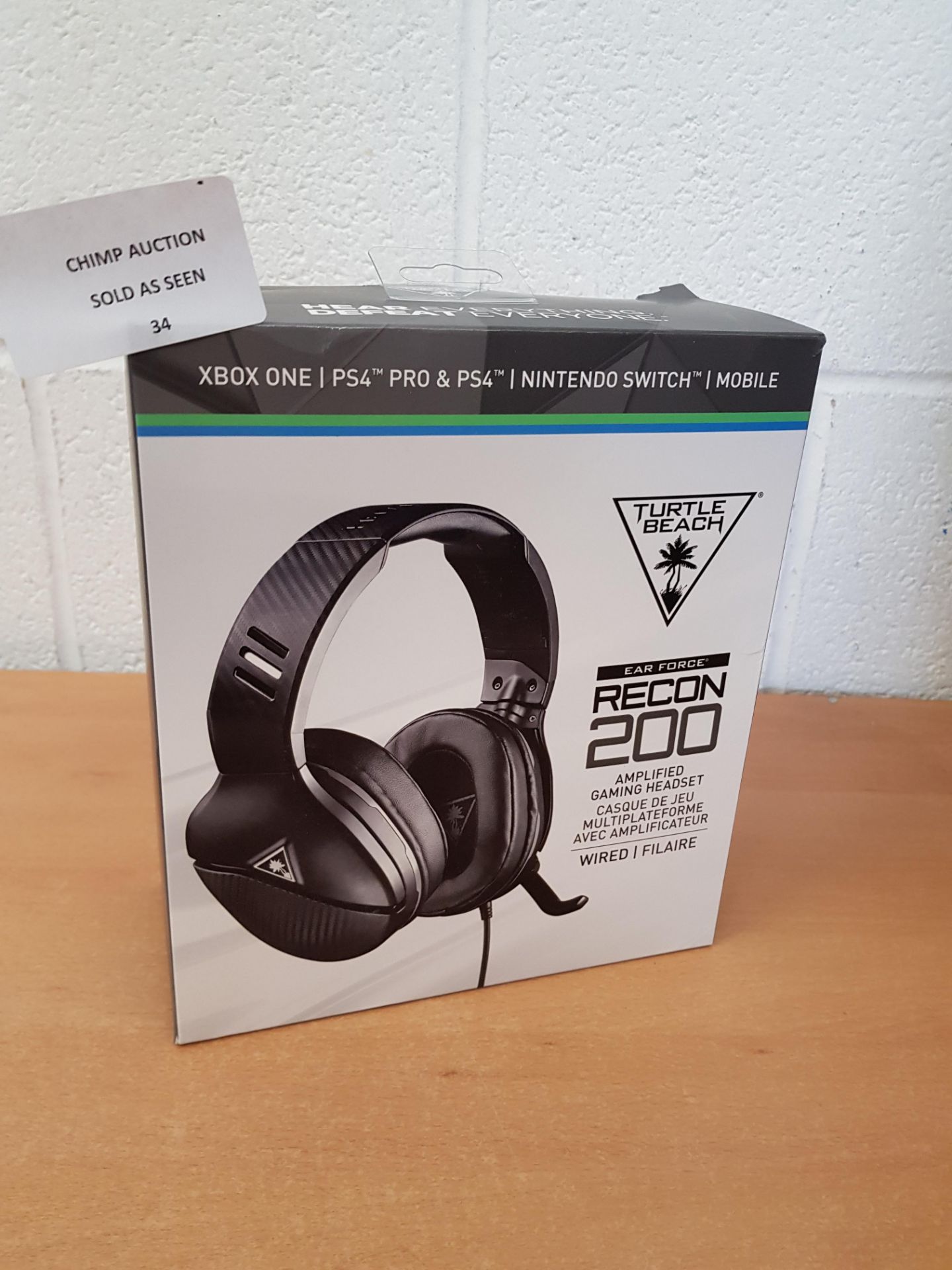 Turtle Beach Recon 200 Amplified Gaming Multi format Headset RRP £79.99.