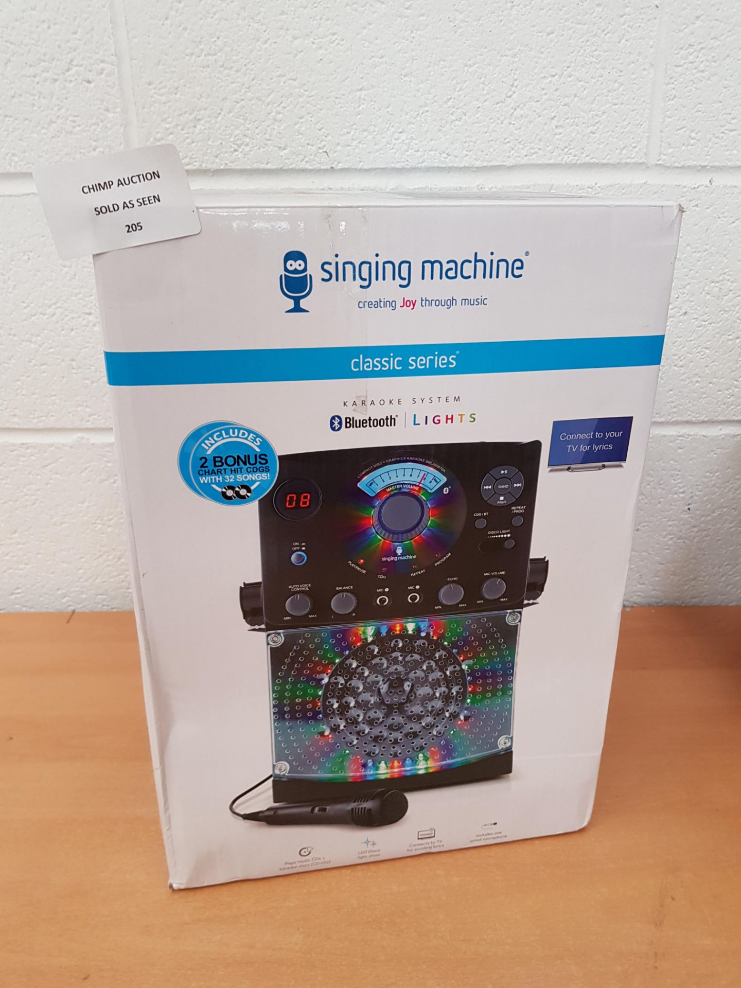 Singing Machine SML385 Karaoke Equipment Bluetooth RRP £129.99