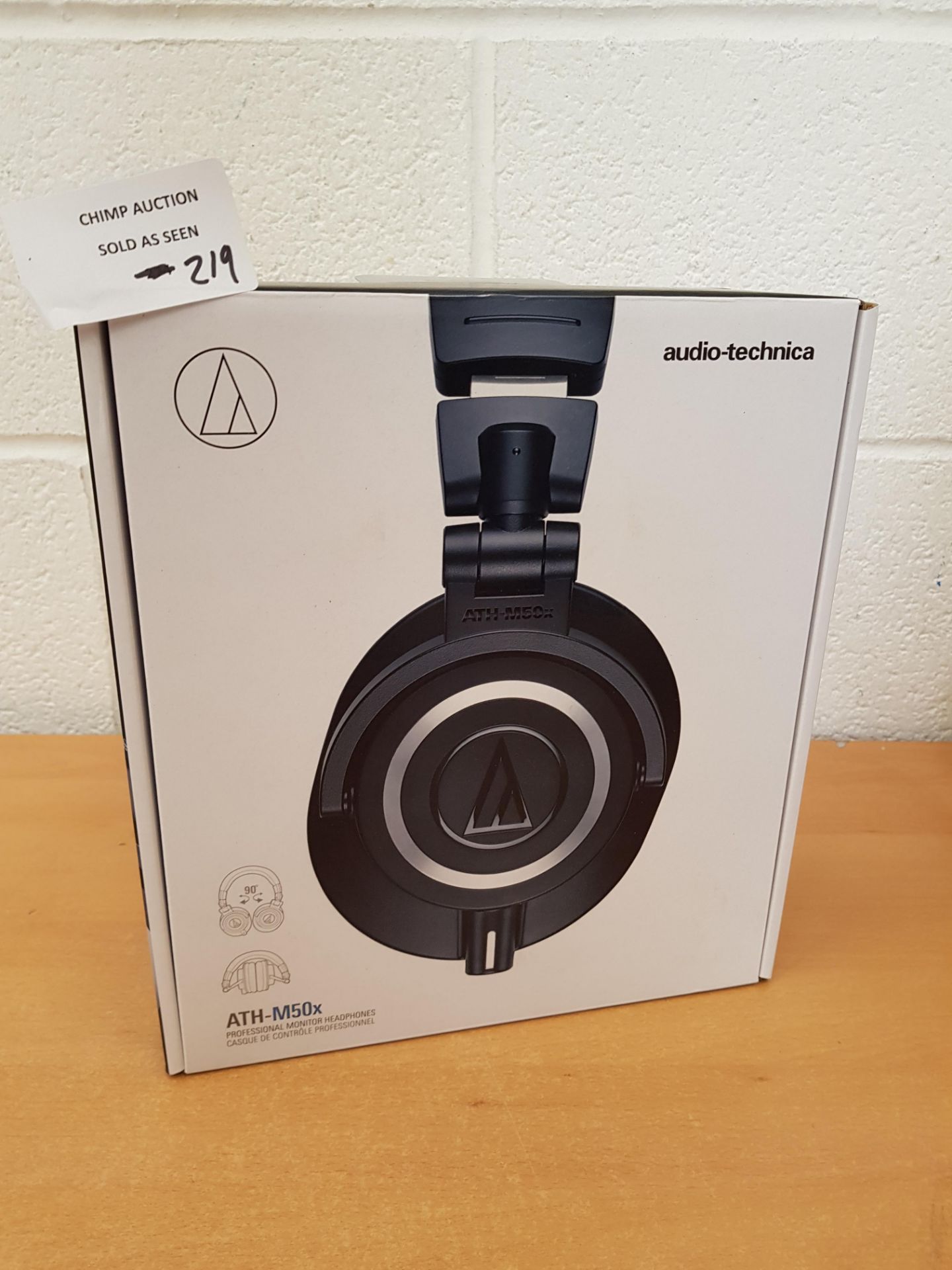 Audio-Technica ATH-M50X Studio Monitor Professional Headphones RRP £119.99.