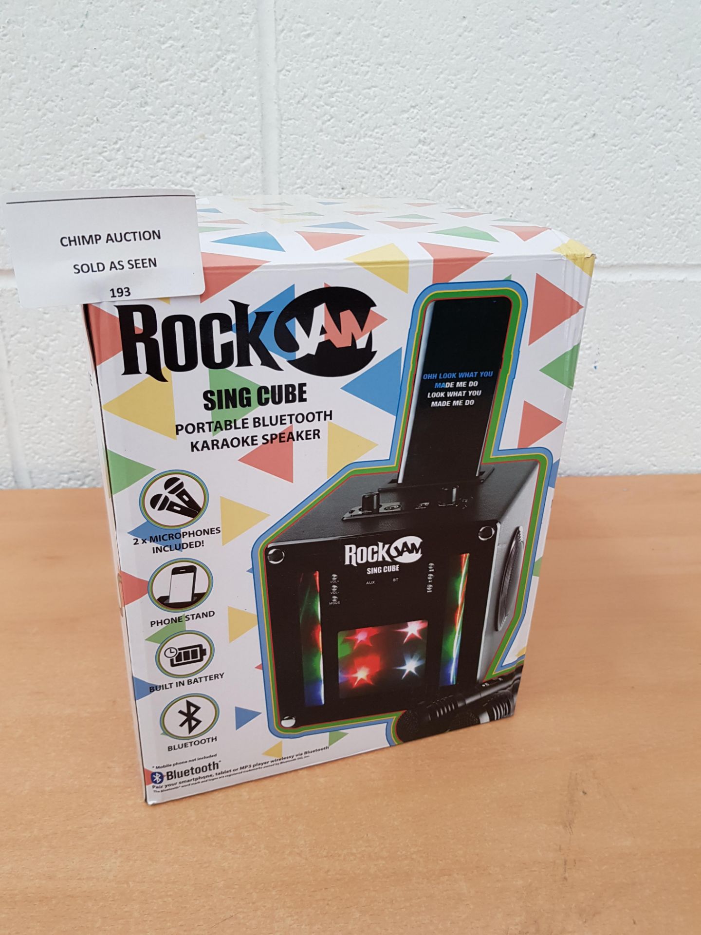 RockJam Sing Cube Portable Bluetooth Karaoke System