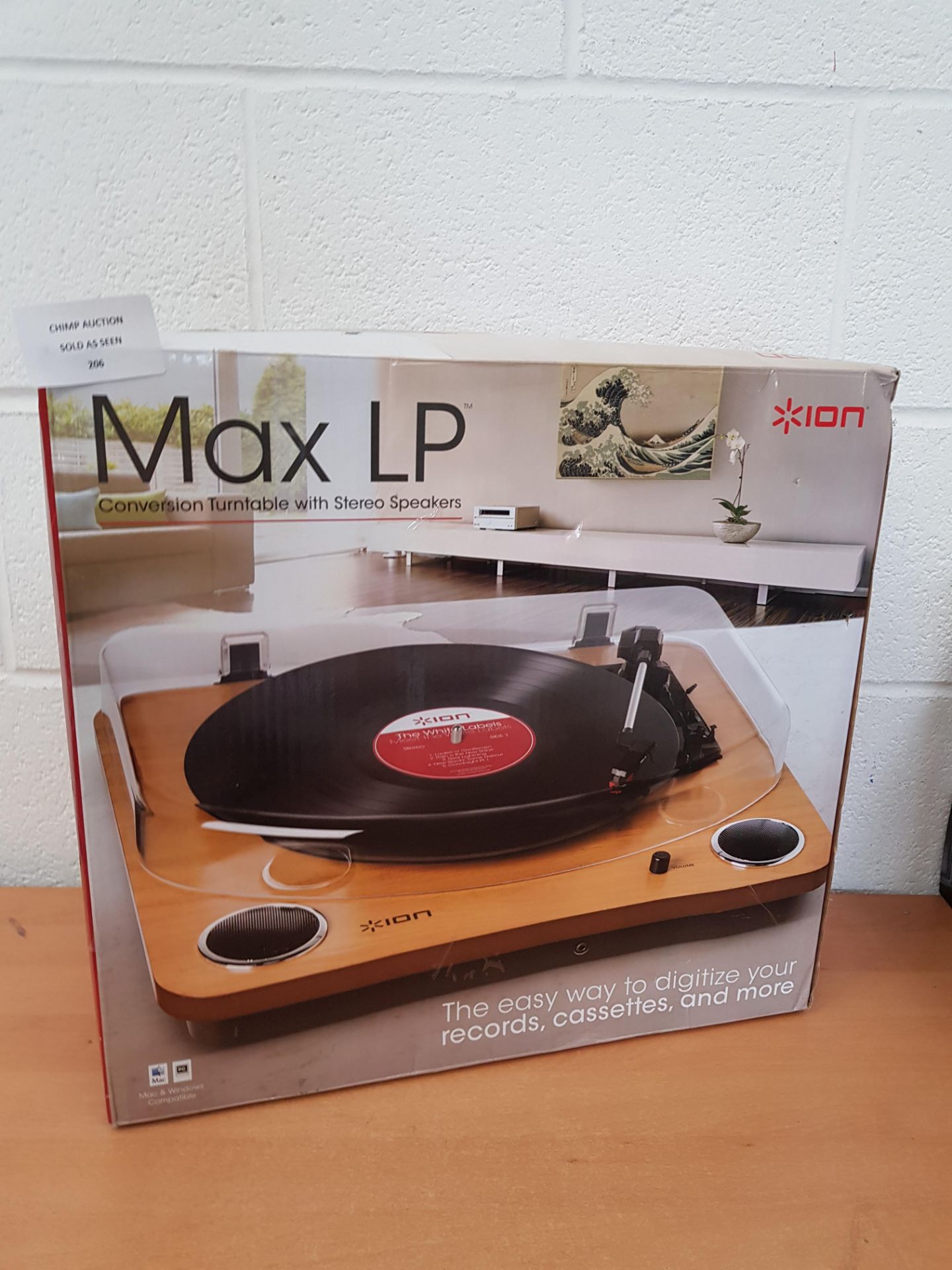 ION Audio Max LP | Three Speed Vinyl Conversion Turntable RRP £109.99.