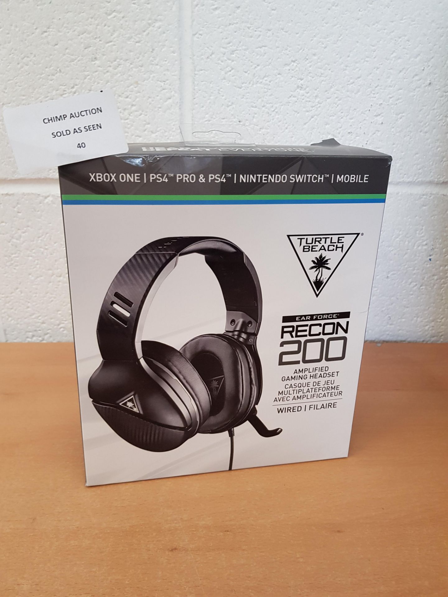 Turtle Beach Recon 200 Amplified Gaming Multi format Headset RRP £79.99.